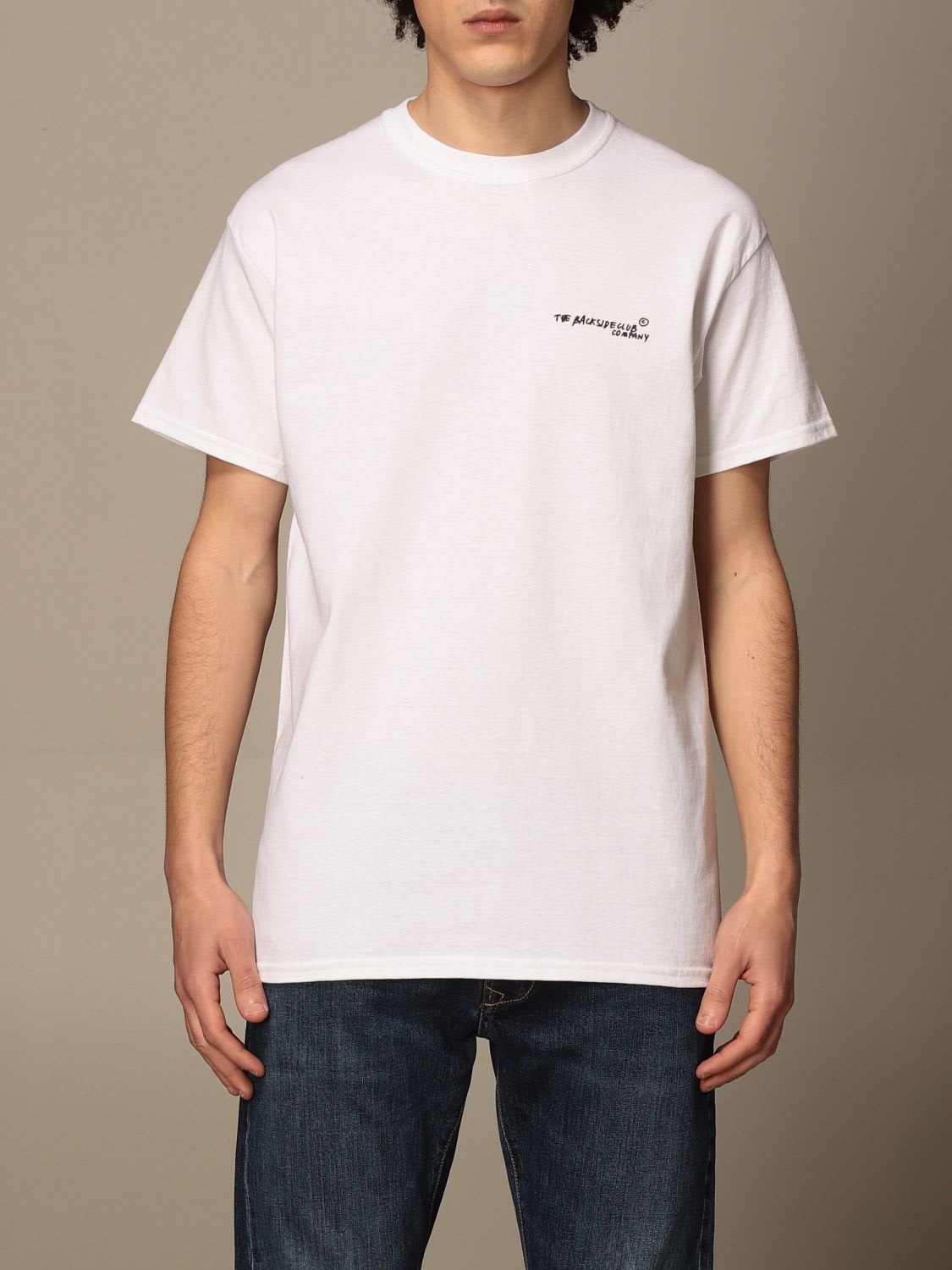 Backsideclub T-shirt Backsideclub Cotton T-shirt With Back Print