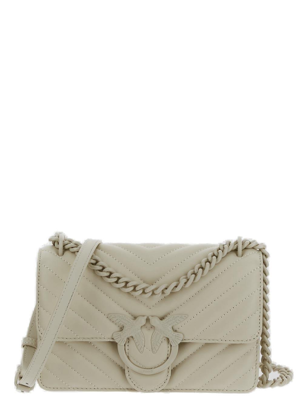Mini Love One Chevron Quilted Shoulder Bag