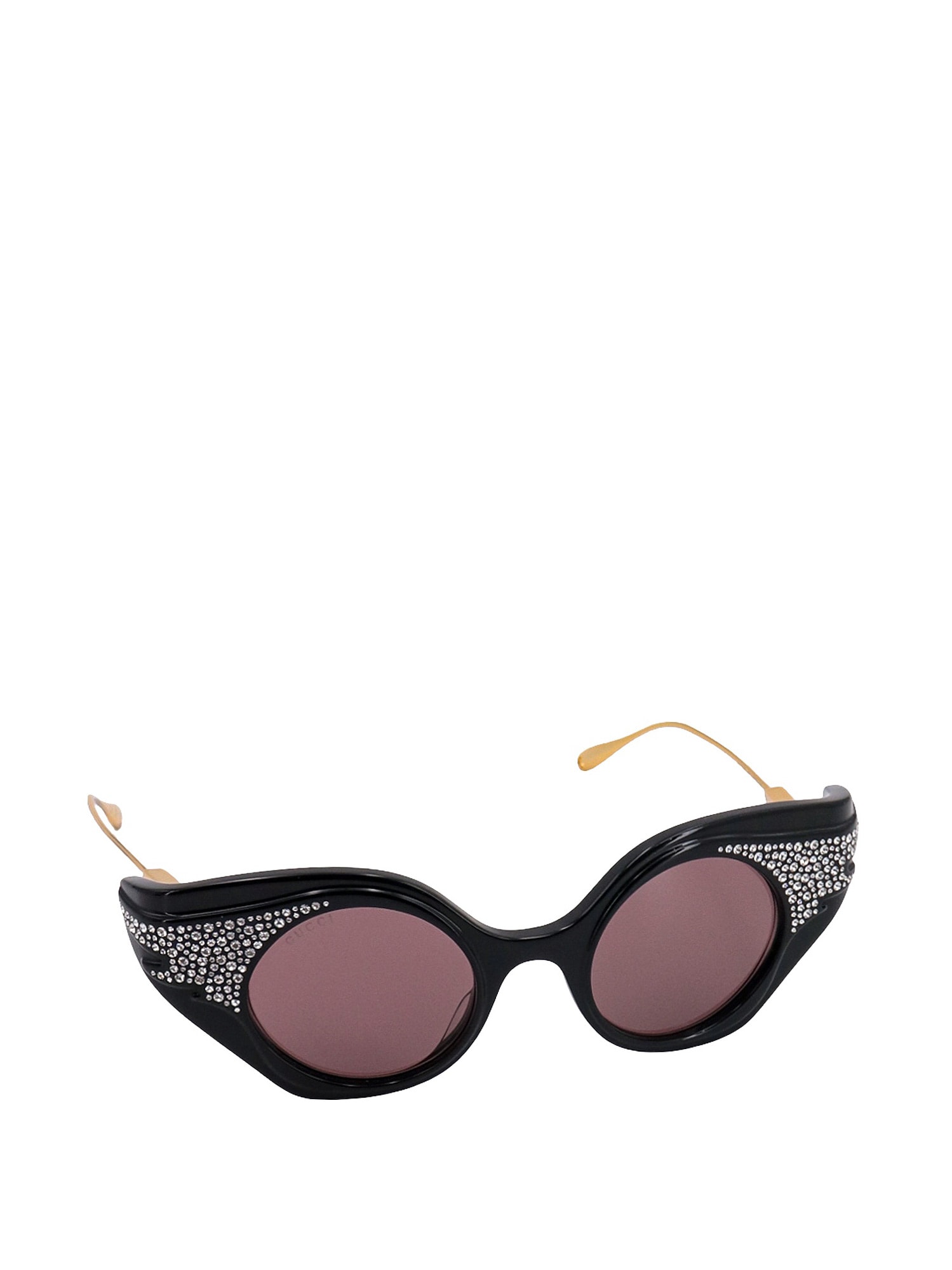 Gucci Womens Gc002002 Gg1327s Round-frame Polyamide Sunglasses Black In Multicolour