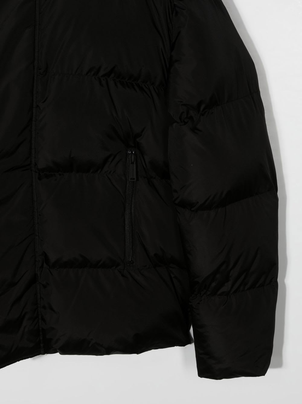 Dsquared2 Logo-print Zip-up Puffer Jacket In Black