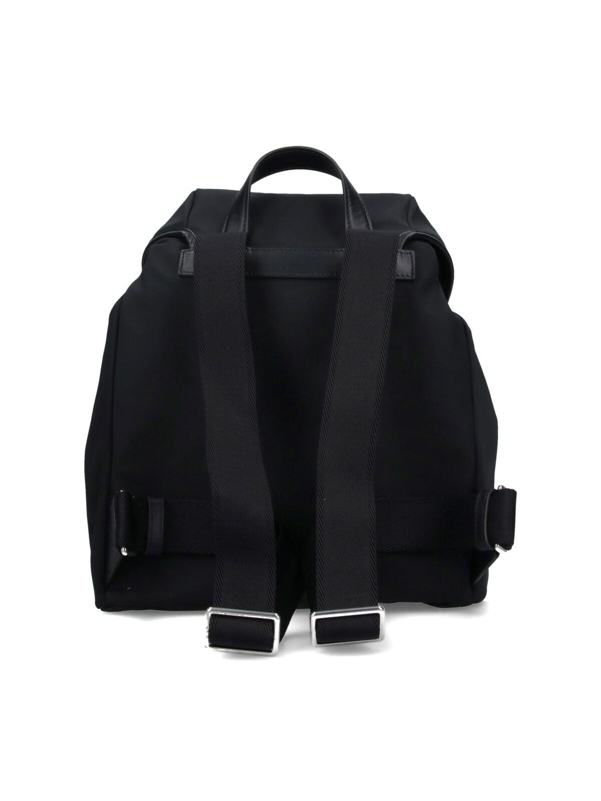 Moncler Logo Backpack In Black