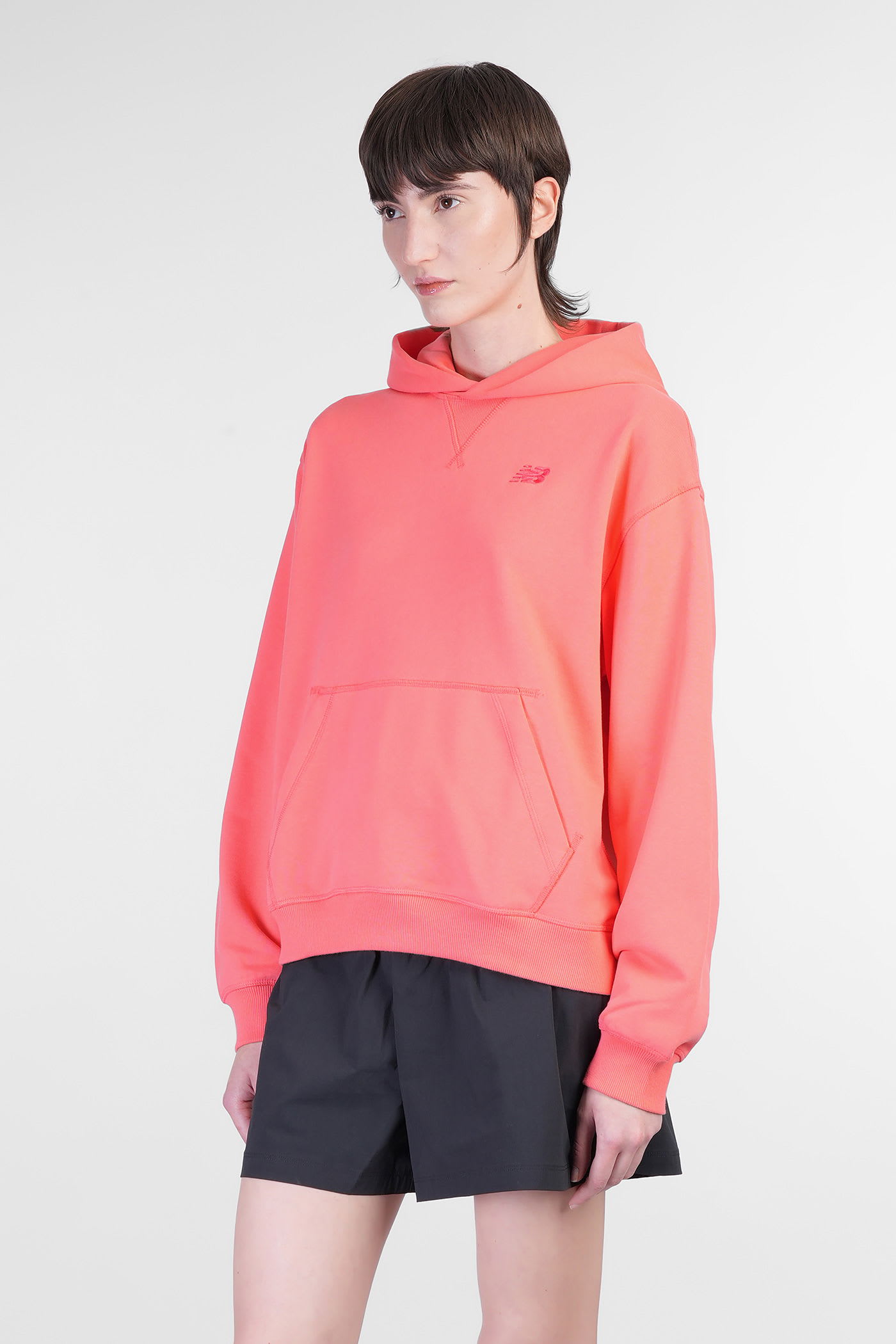 New Balance Sweatshirt In Orange Cotton In Red