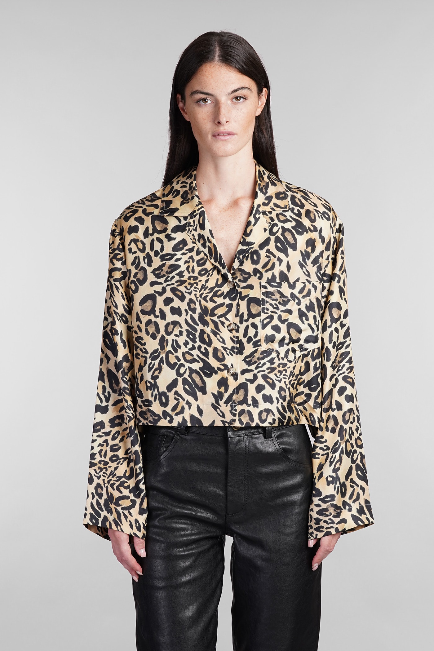 Vally Shirt In Animalier Silk