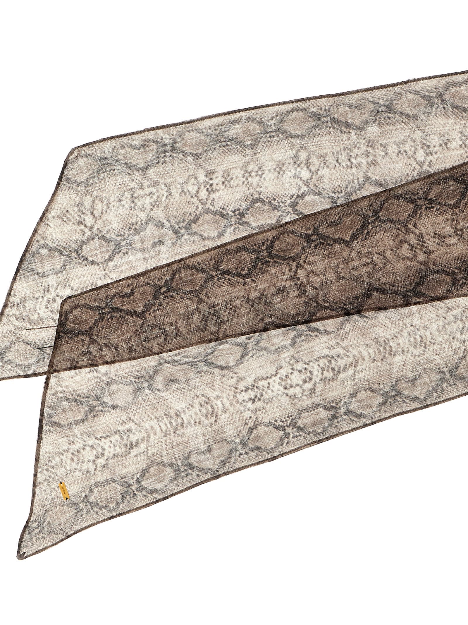 Saint Laurent Silk Scarf Scarves And Foulards Multicolor In Neutral