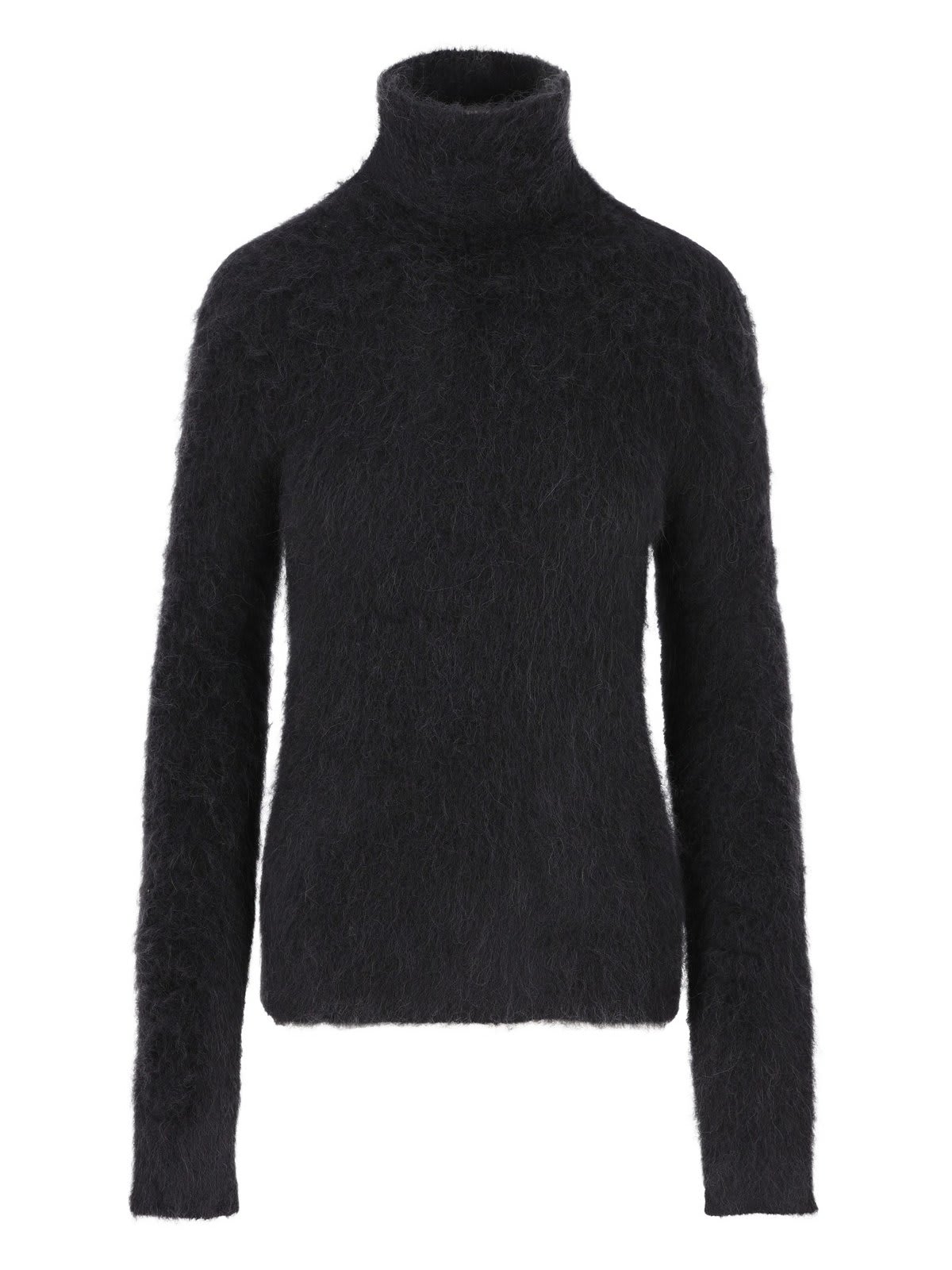 Shop Sportmax Turtleneck Knitted Jumper In Black