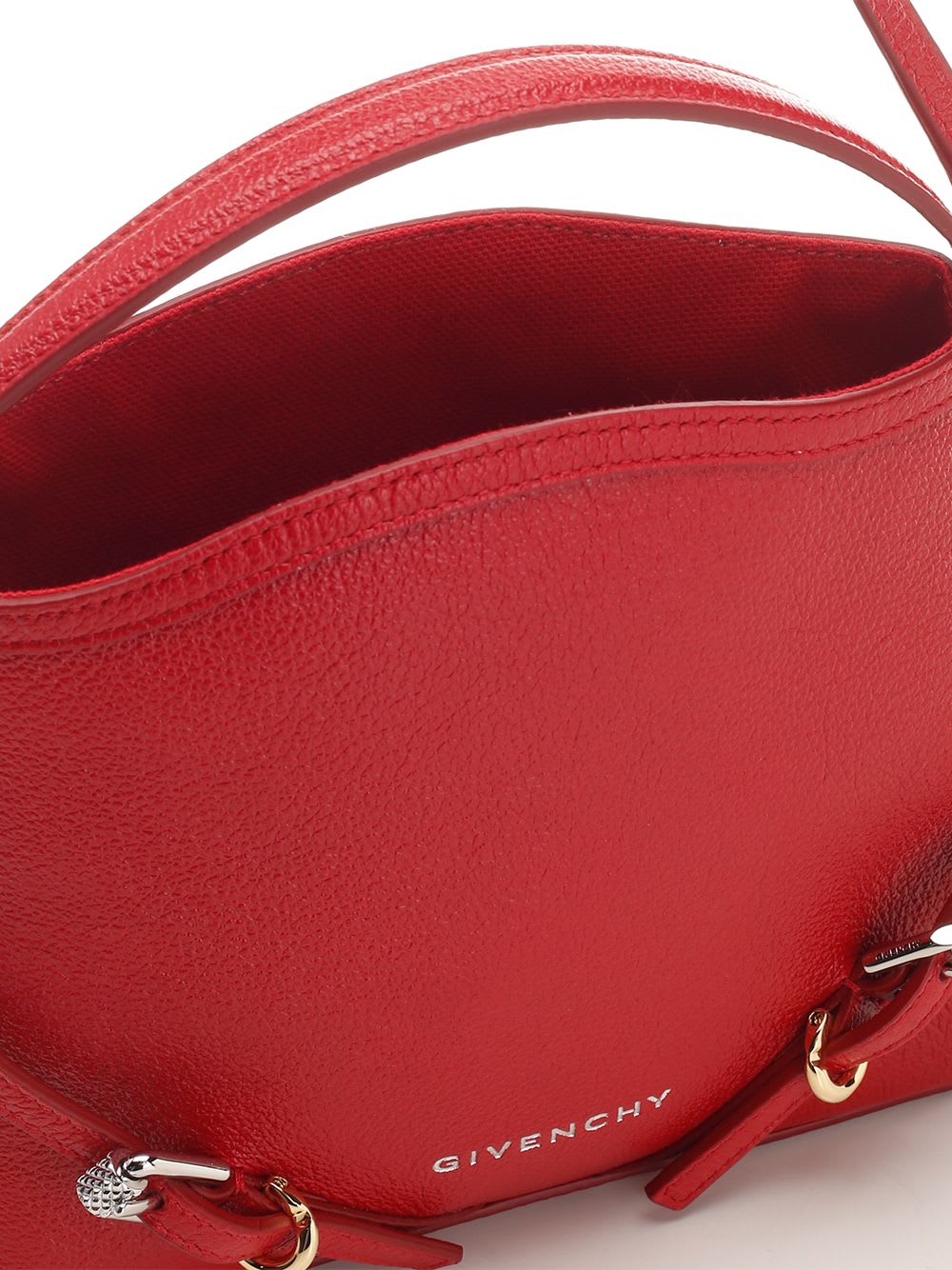 Shop Givenchy Voyou Nano Tote In Red