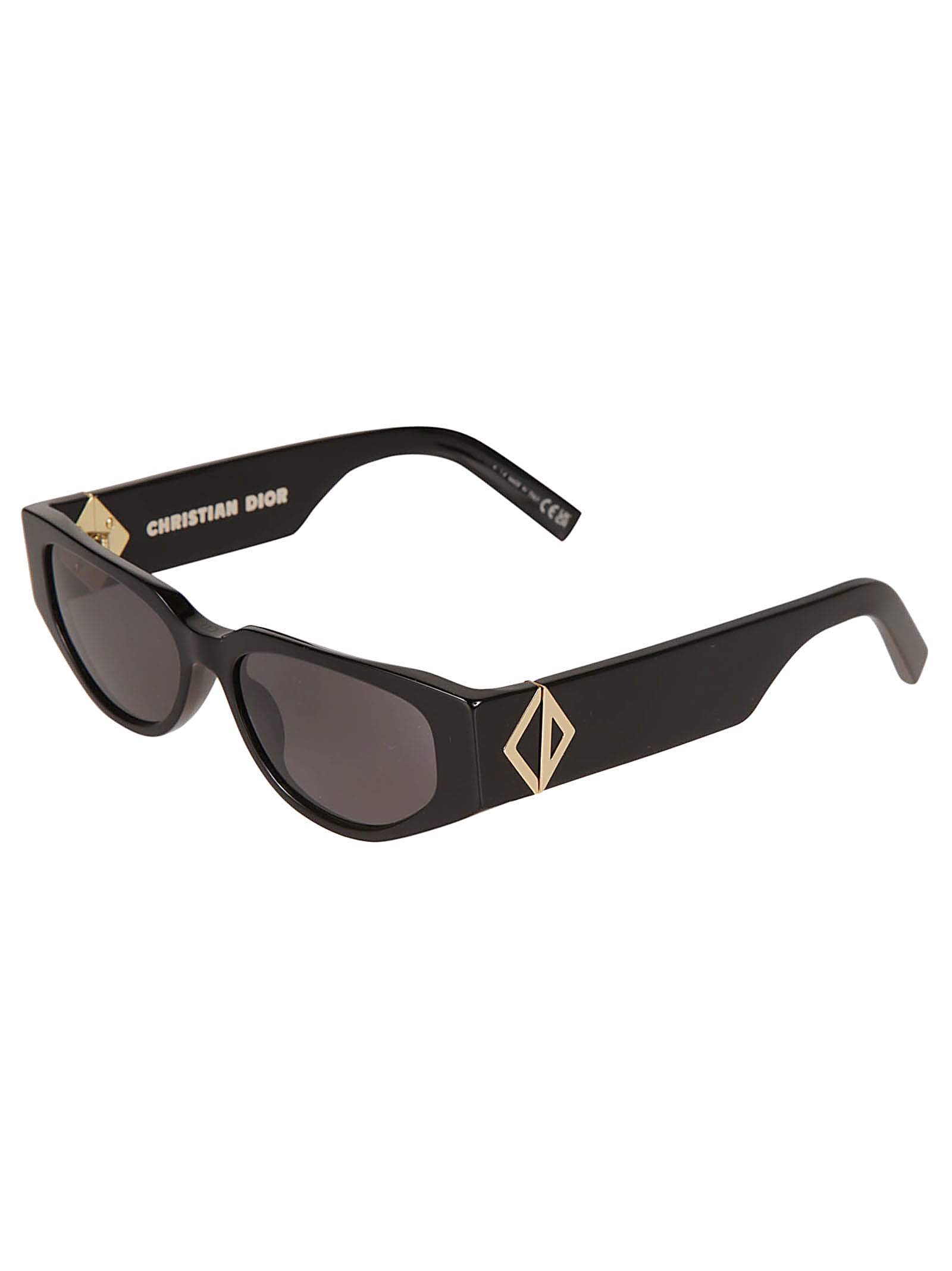 Shop Dior Diamond S71 Sunglasses In 01a - Black