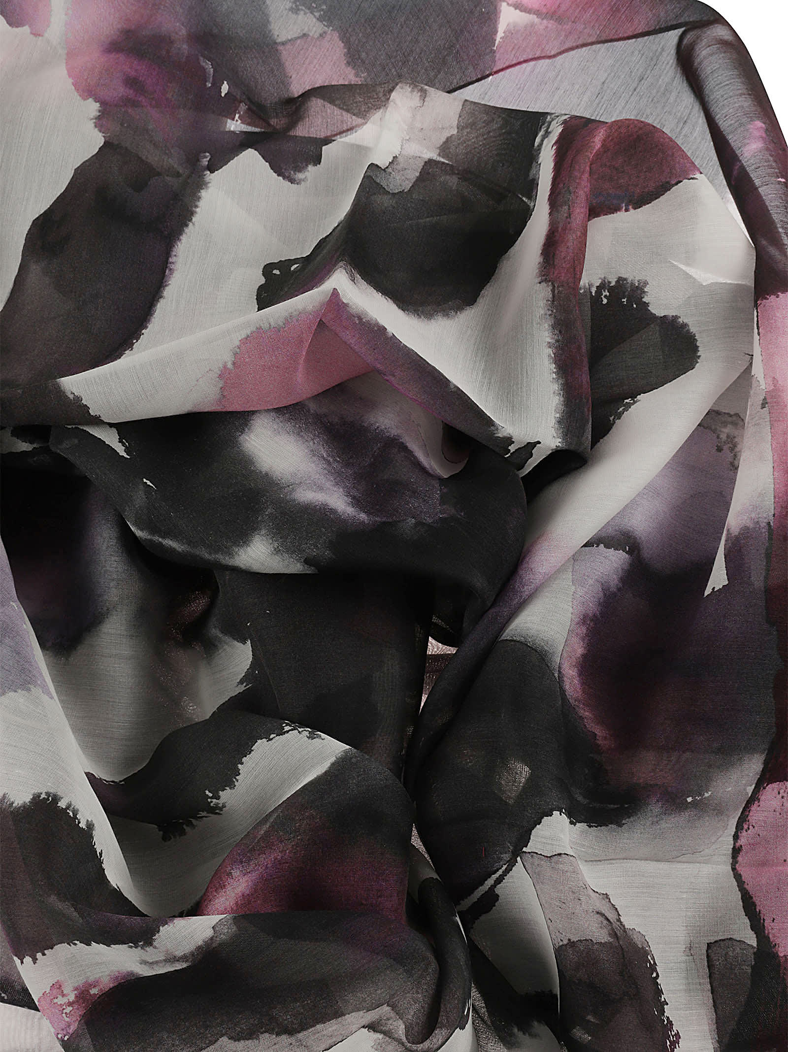 Shop Alexander Mcqueen Printed All-over Scarf In Pink/black