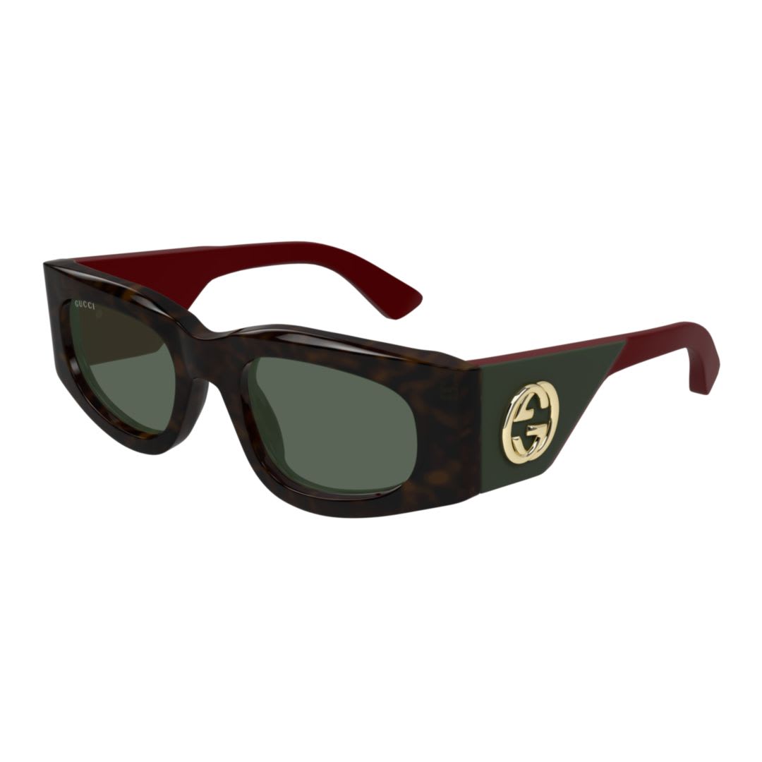 Gucci Gg1664s-002havana-red-green In Black