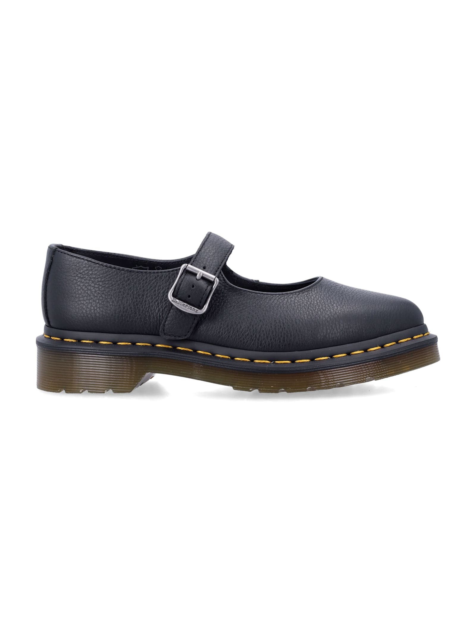 Dr. Martens Shoe Mary Jane Elphie Mj Black Virginia In Black