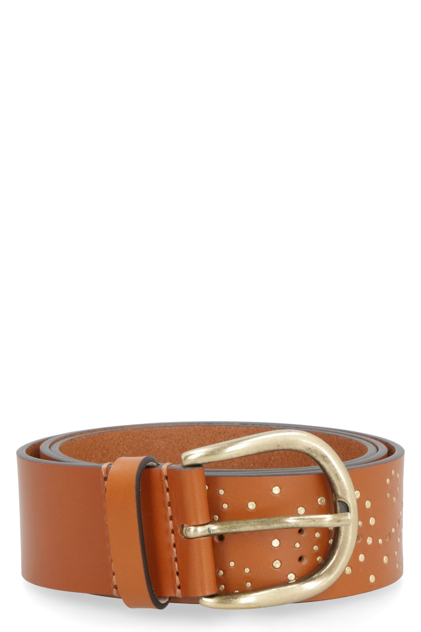 Isabel Marant Zaf Leather Belt In Brown