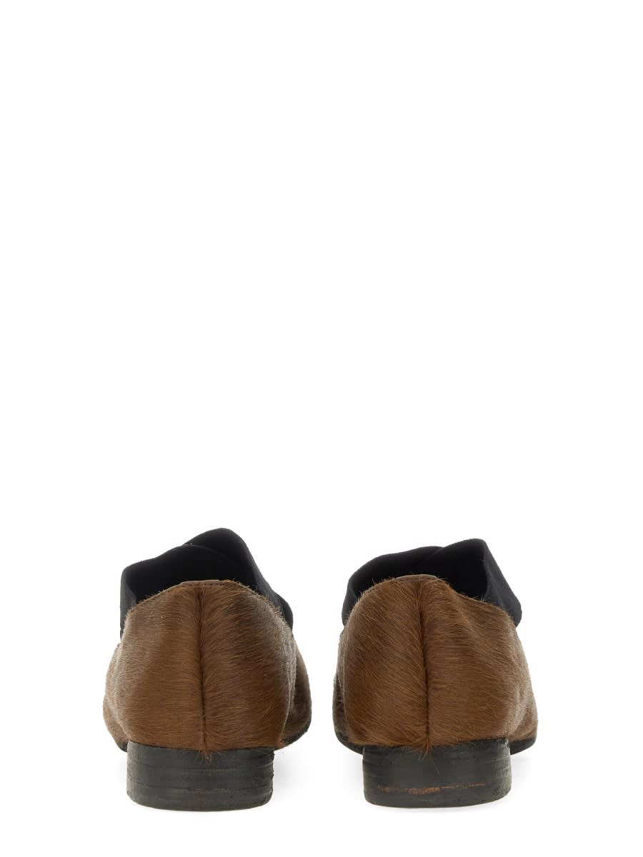 Shop Uma Wang Ballerina With Elastic In Dark Brown