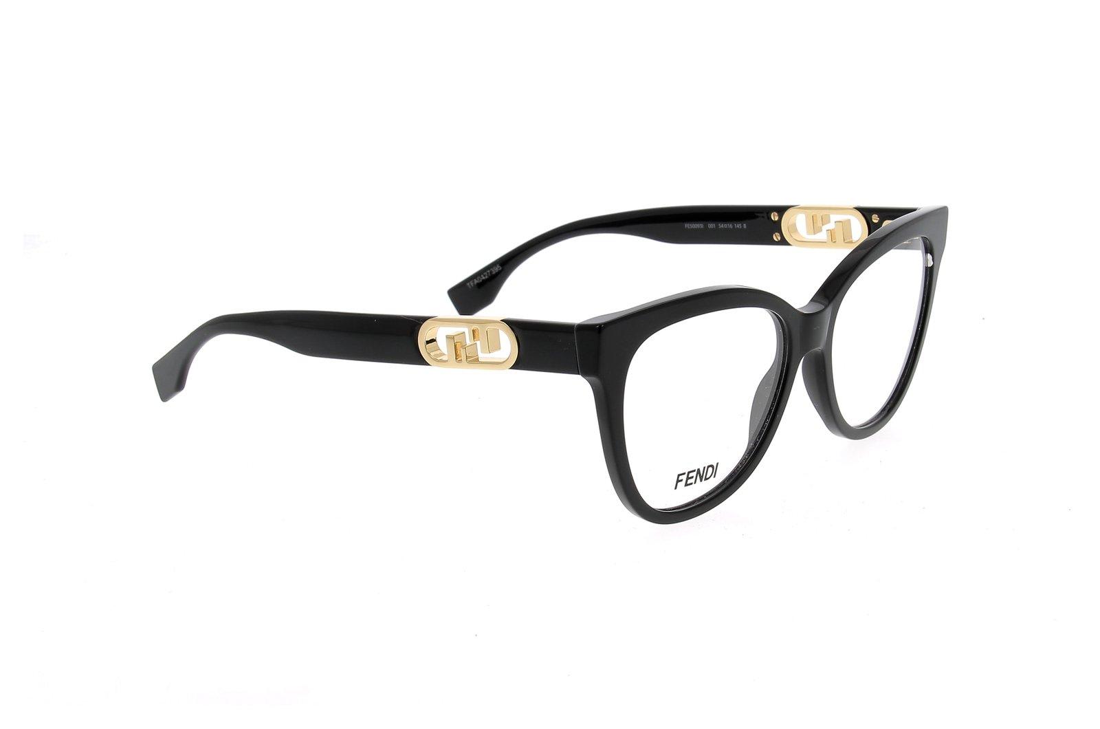 Fendi Cat-eye Frame Glasses In Black