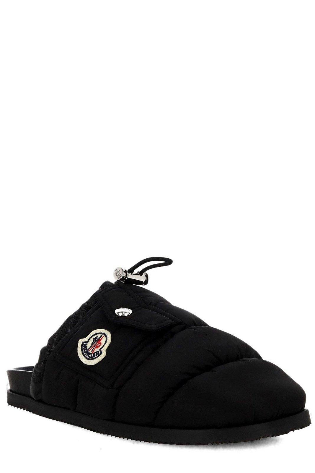 MONCLER LOGO PATCH PADDED SLIPPERS