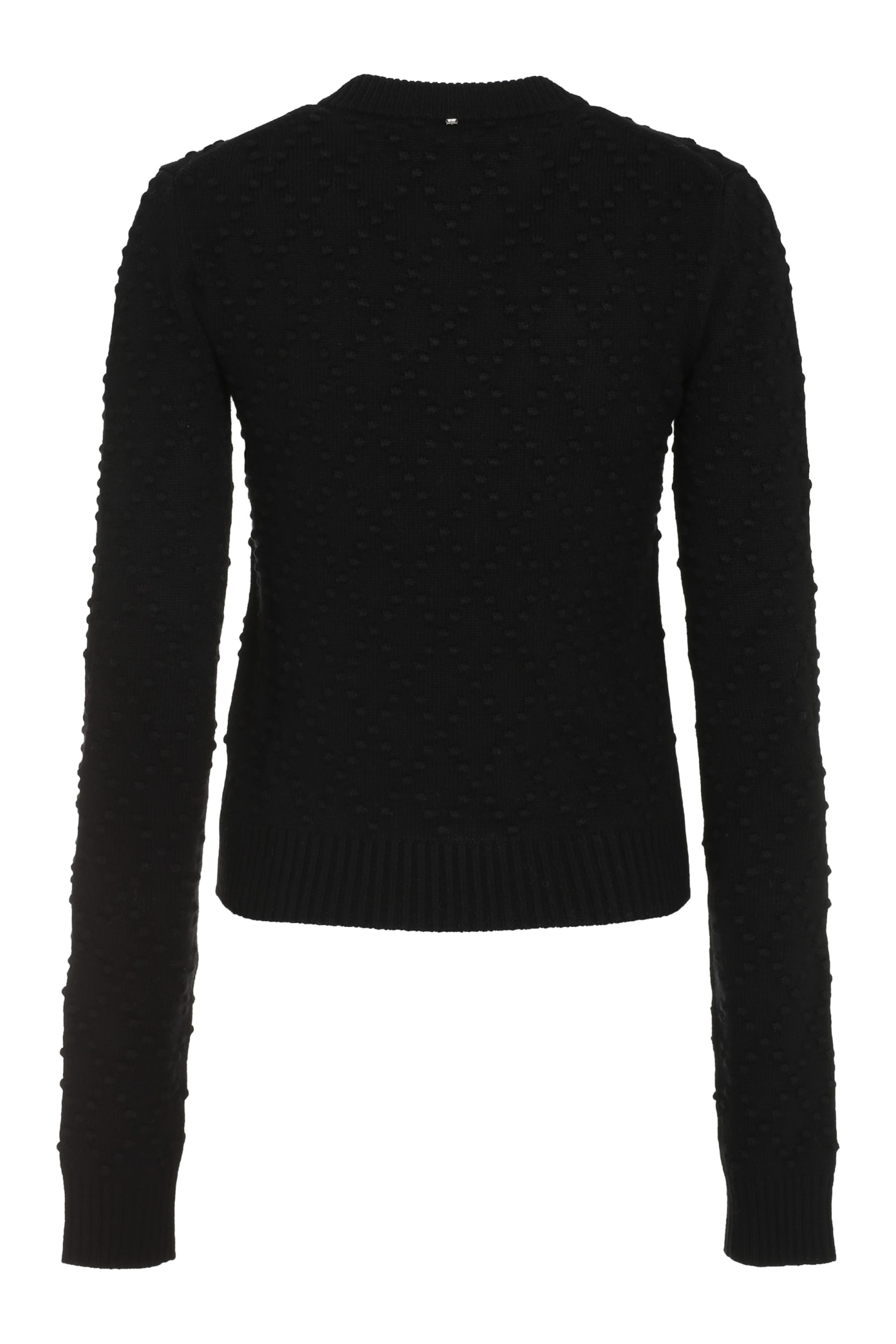 Shop Sportmax Salve Wool And Cashmere Sweater In Black