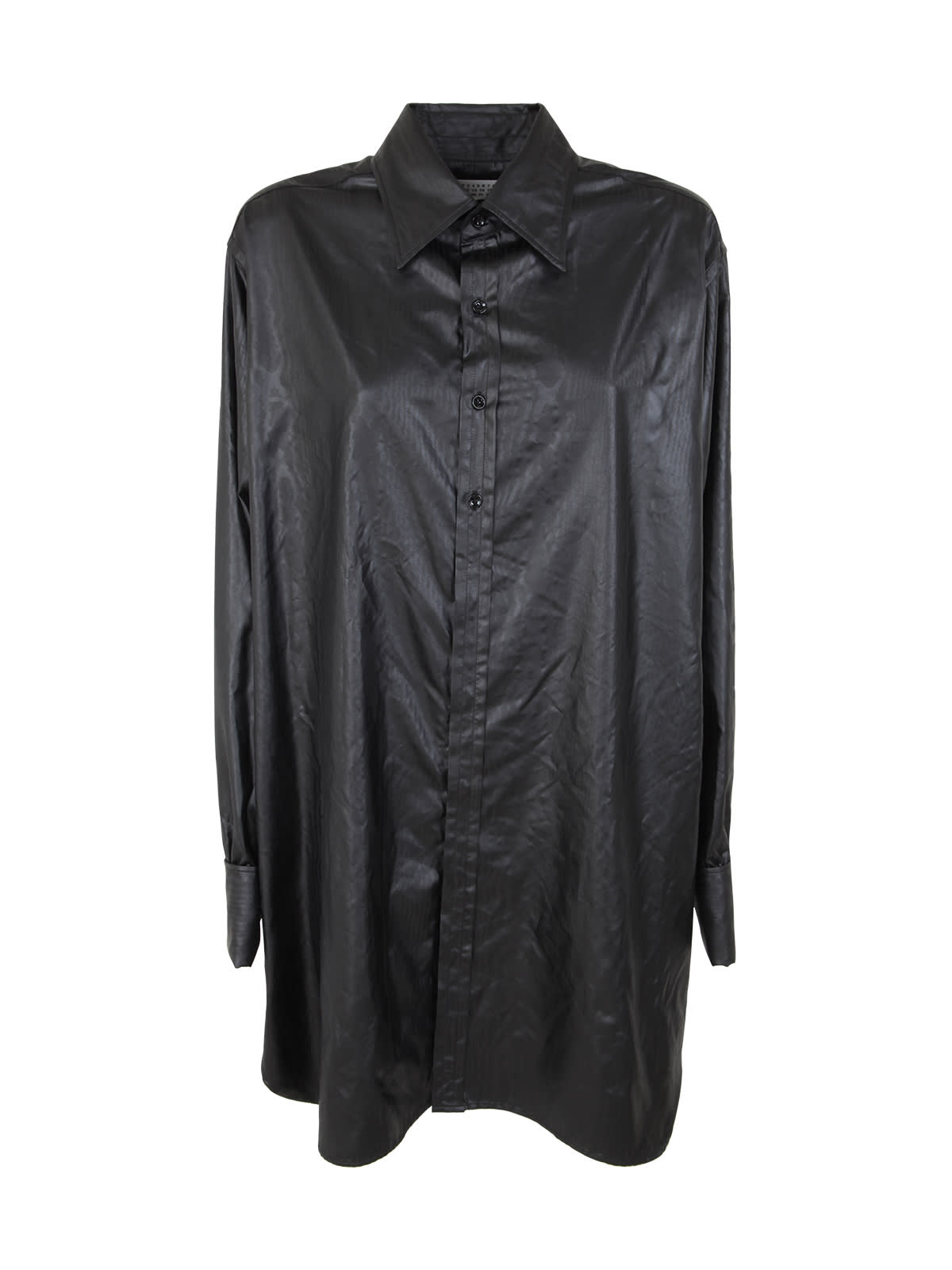 Shop Maison Margiela Long Sleeved Shirt In Black