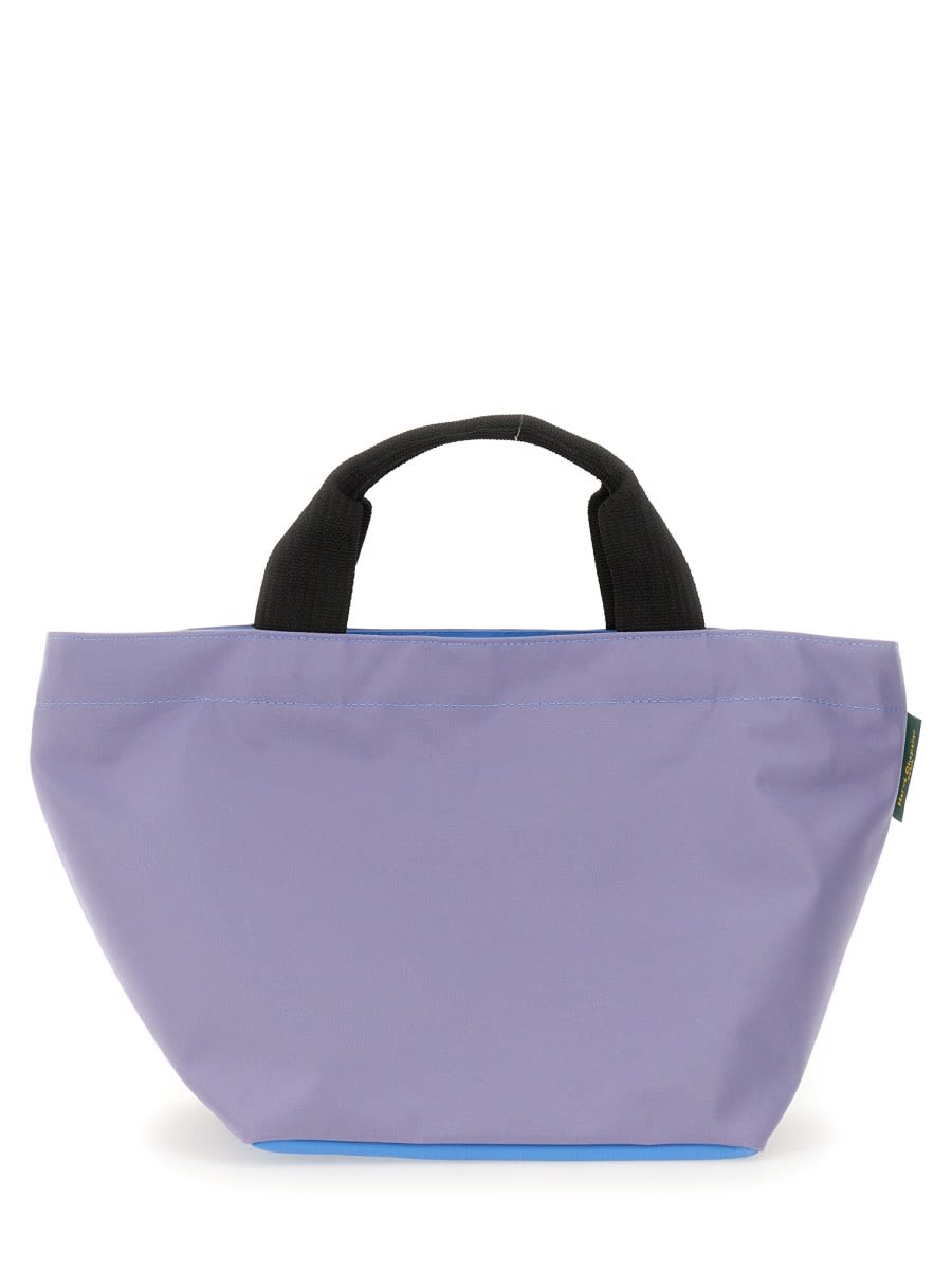 Herve Chapelier Medium Shopping Bag In Purple