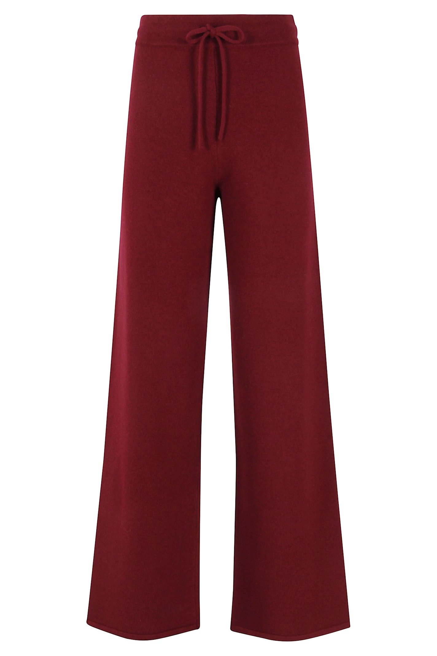 Mc2 Saint Barth Cambon Drawstring Wool Pants In Red