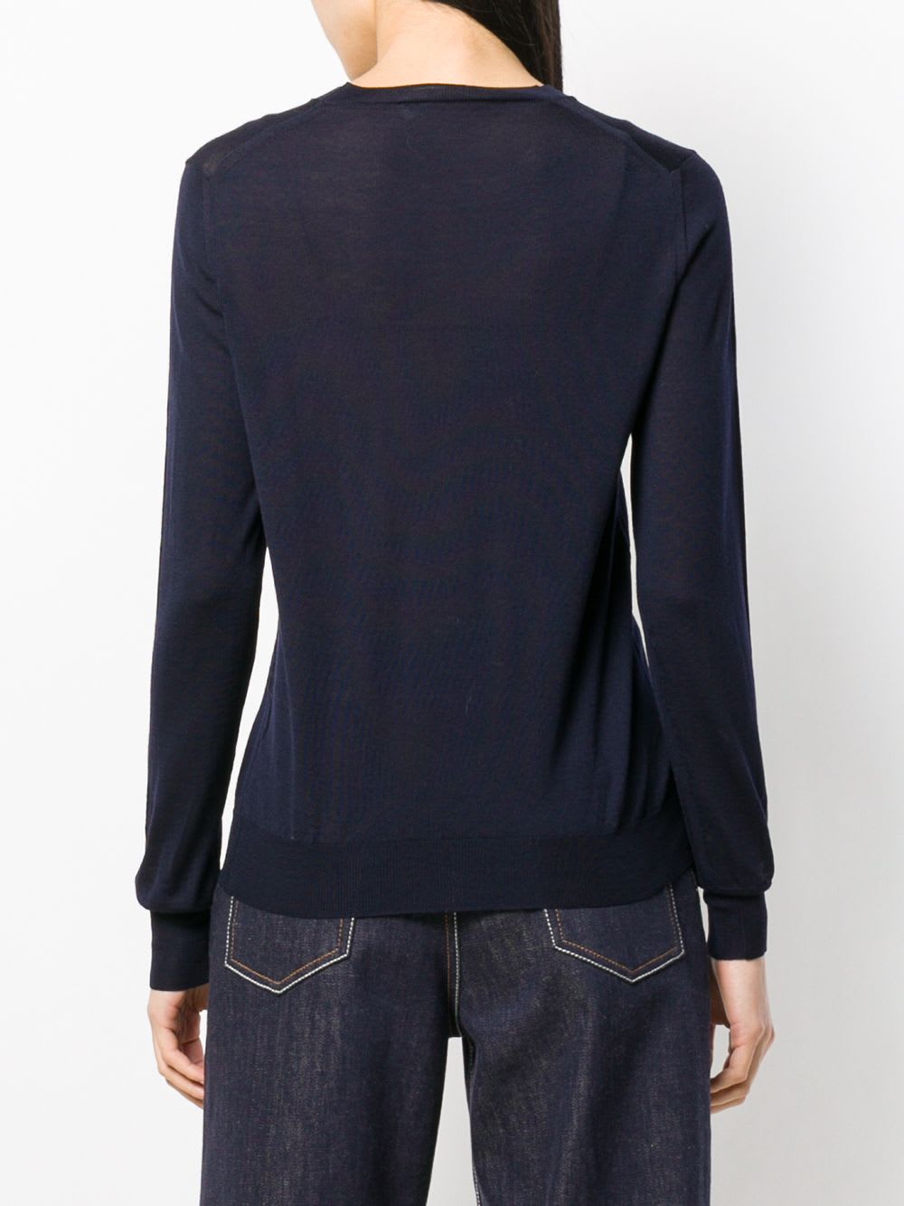 Roberto Collina Crewneck Sweater In Blue