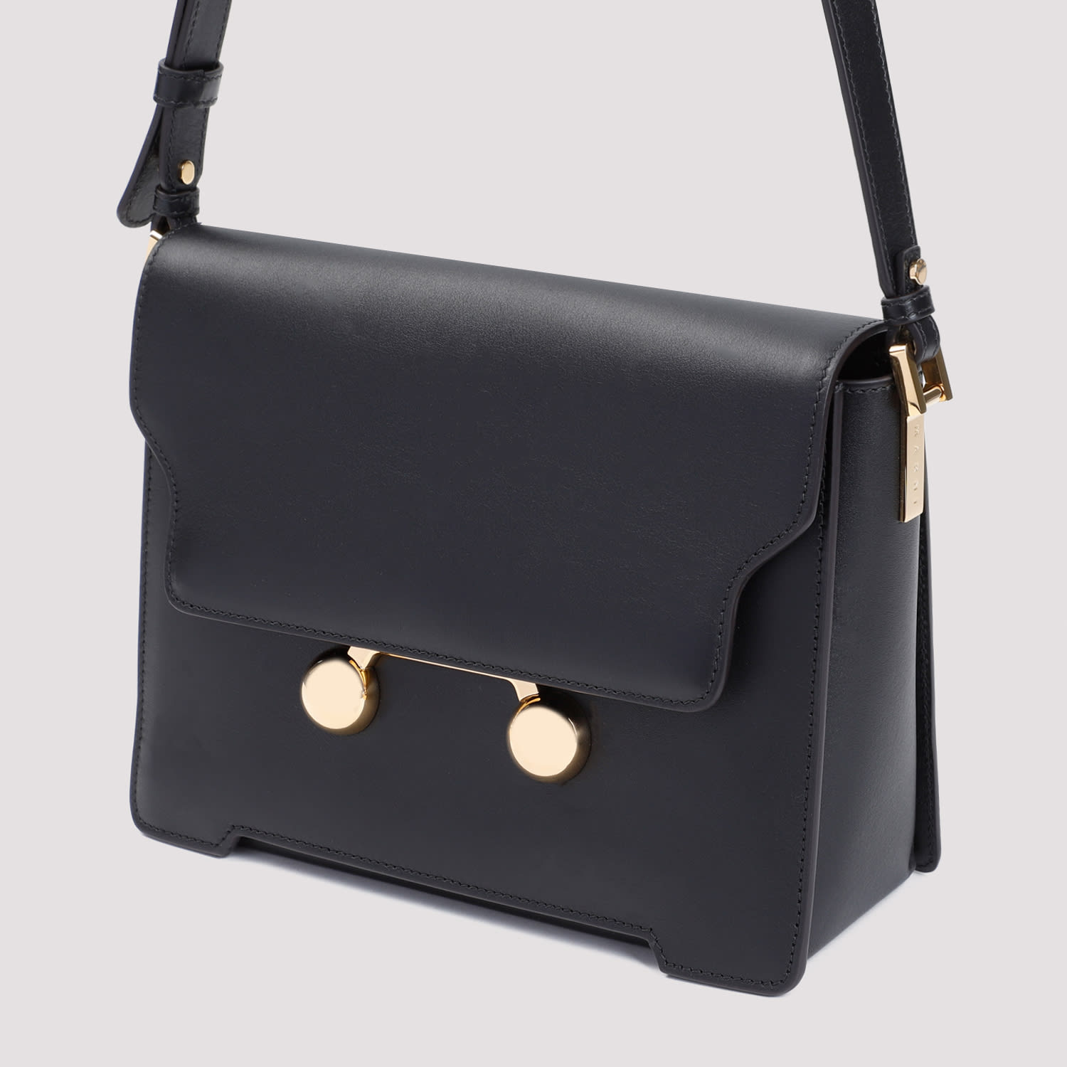 Shop Marni Medium Shoulder Bag In Black