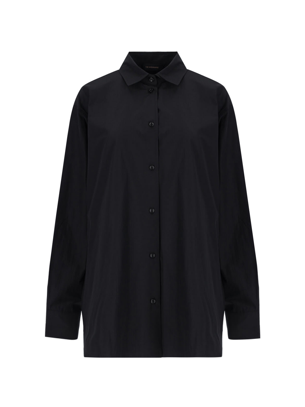 The Andamane Structured Collar Long Sleeves Chest Pocket In Black