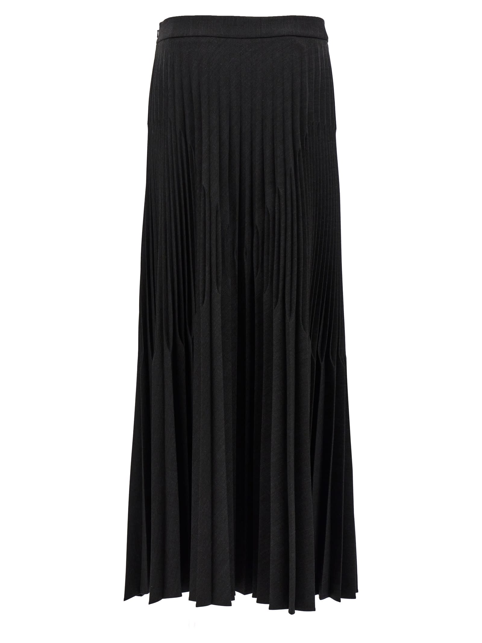 Shop Alberta Ferretti Pleated Skirt