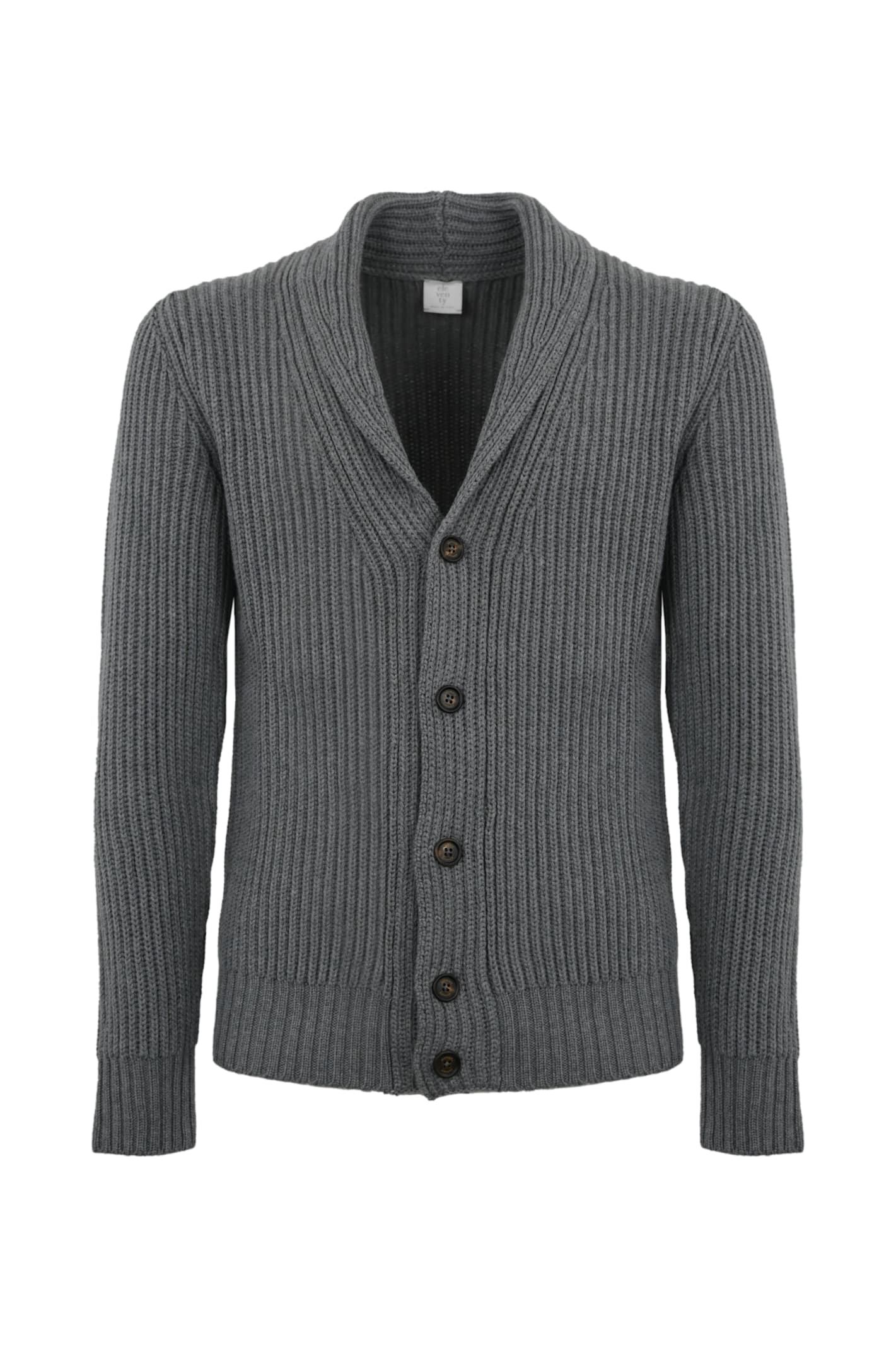 Shop Eleventy Wool Cardigan In Grigio