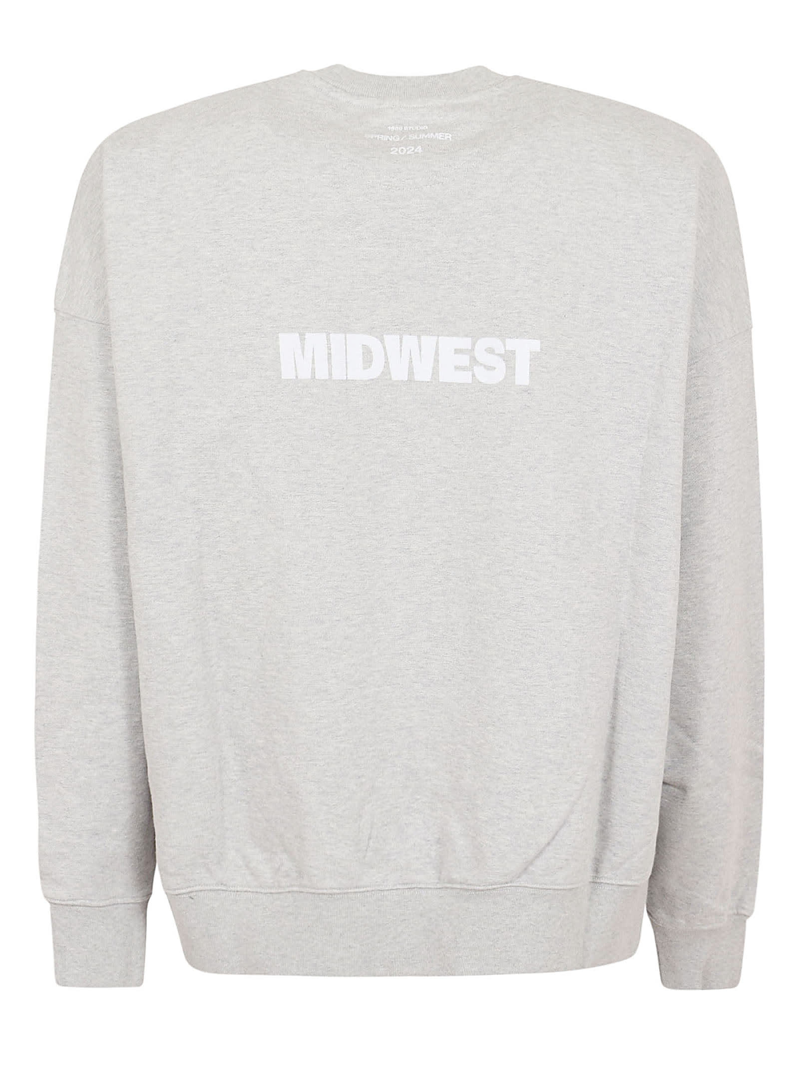 Shop 1989 Studio Midwest Relaxed Sweatshirt In Oatmeal Grey