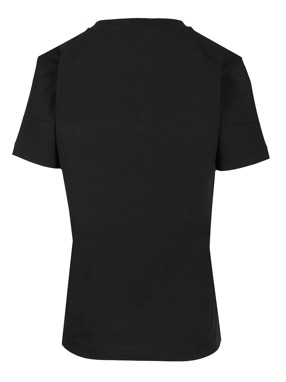 Marni Crew Neck Short Sleeves Top In Black