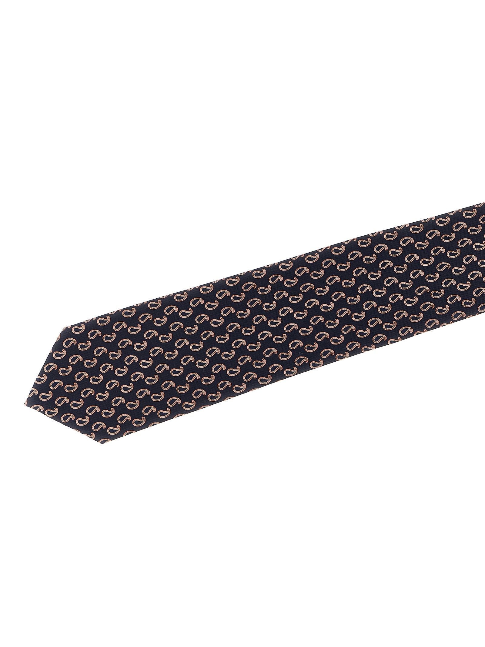 Brioni Jacquard Tie Ties And Papillon Blue In Brown
