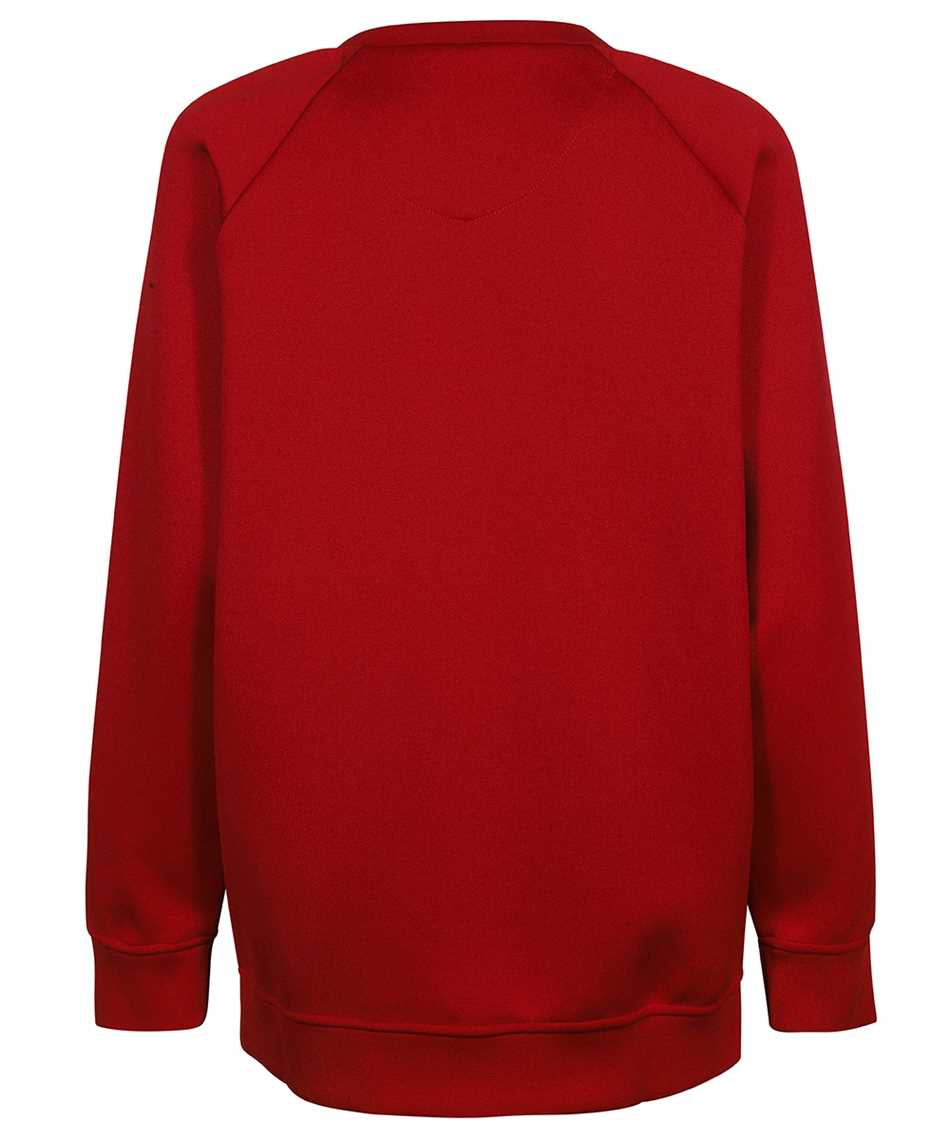 Max Mara Long-sleeved Round-neck Sweater In Red