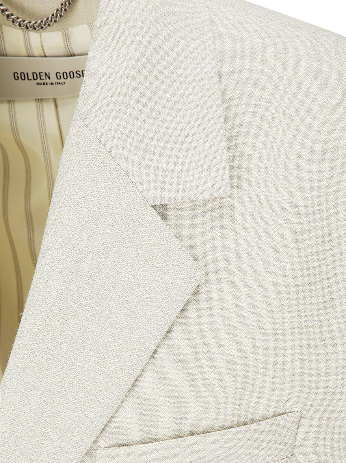 Golden Goose Single-breasted Vest In Wool Blend Women In Gray