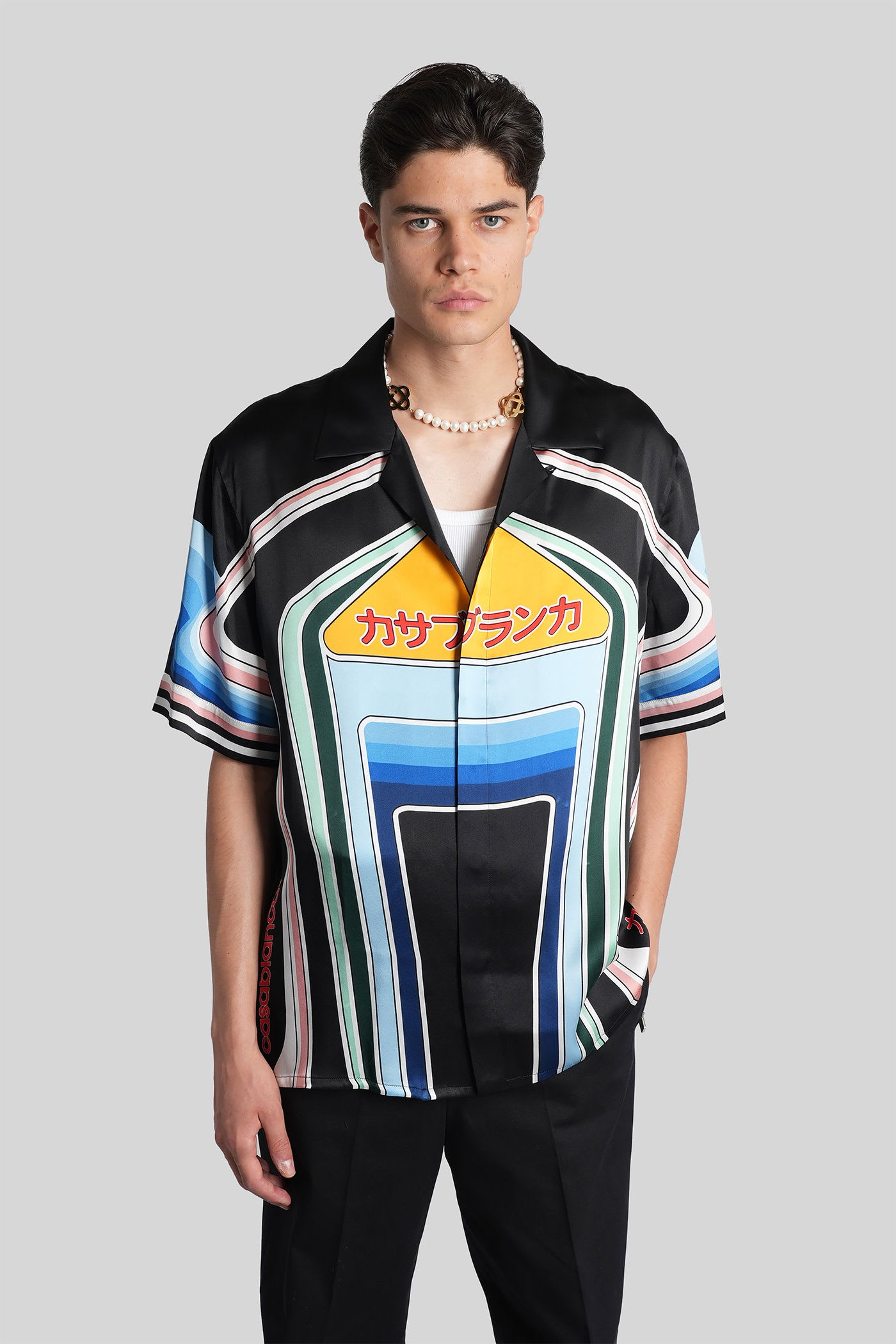 Shirt In Multicolor Silk