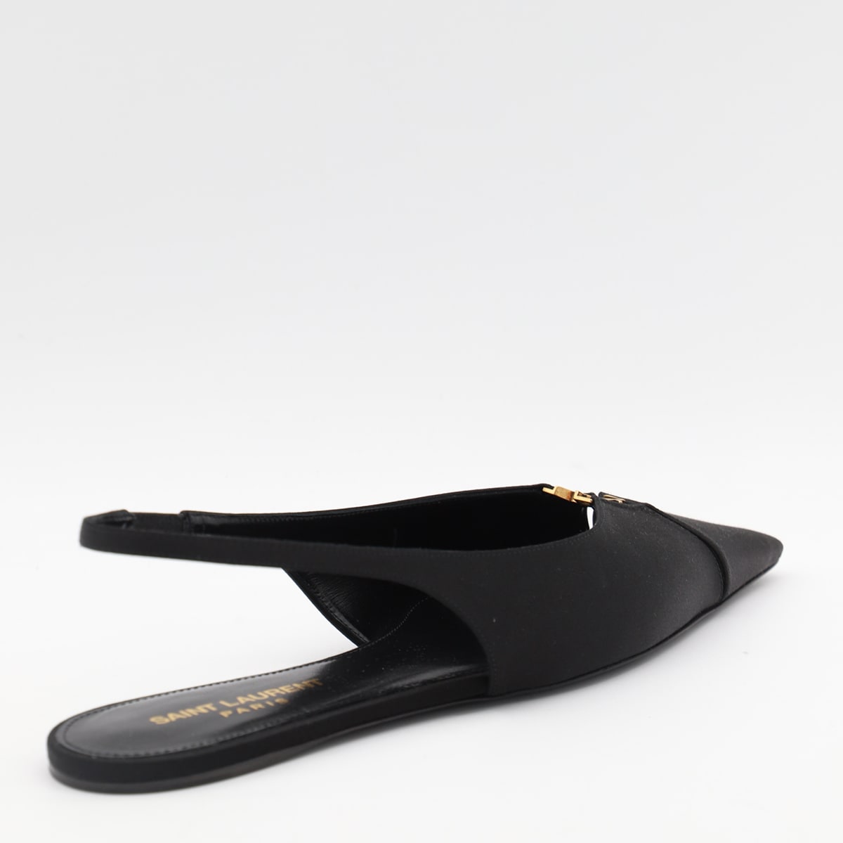 Shop Saint Laurent Black Flats