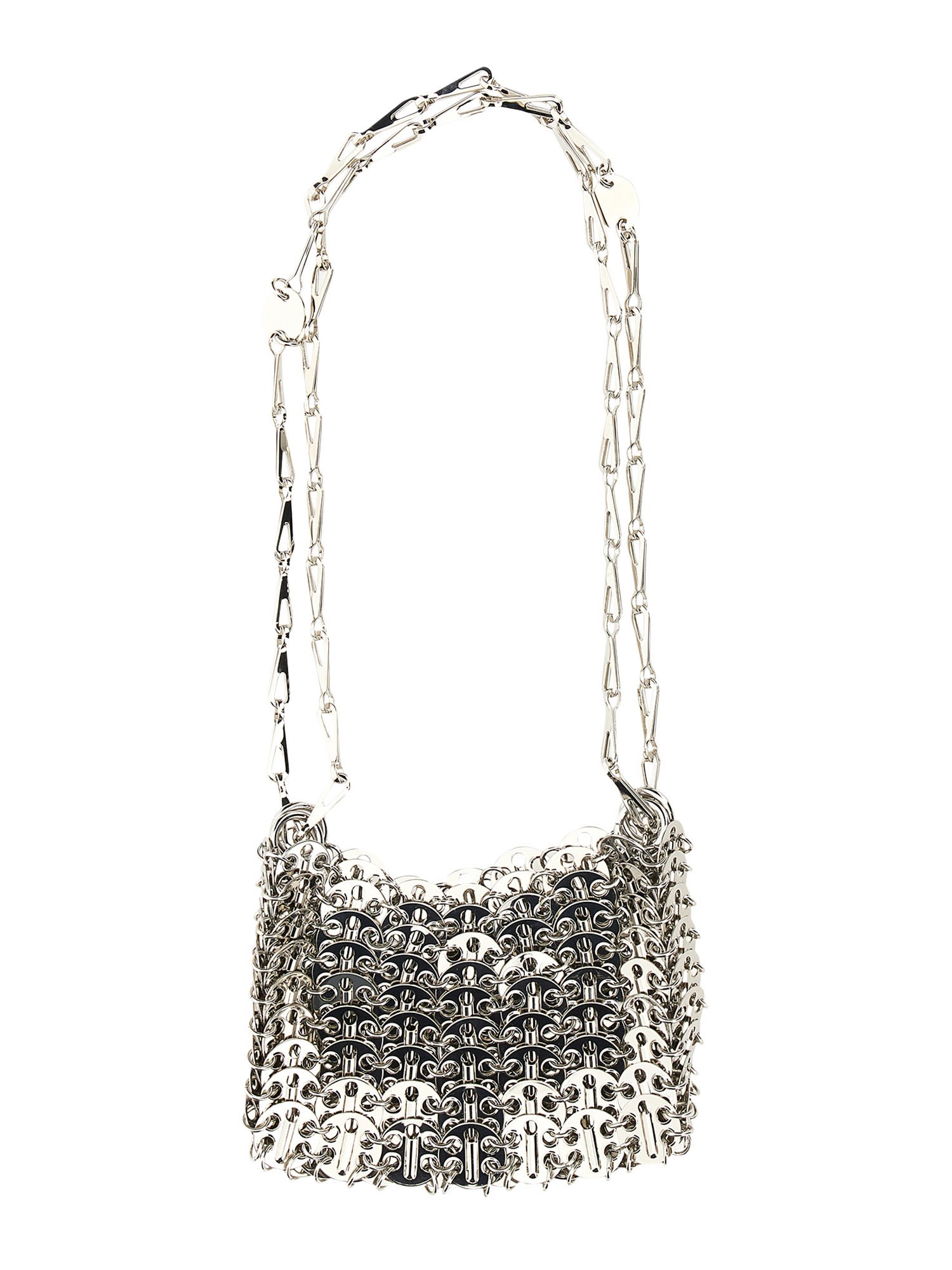 Shop Rabanne 1969 Nano Bag In Silver