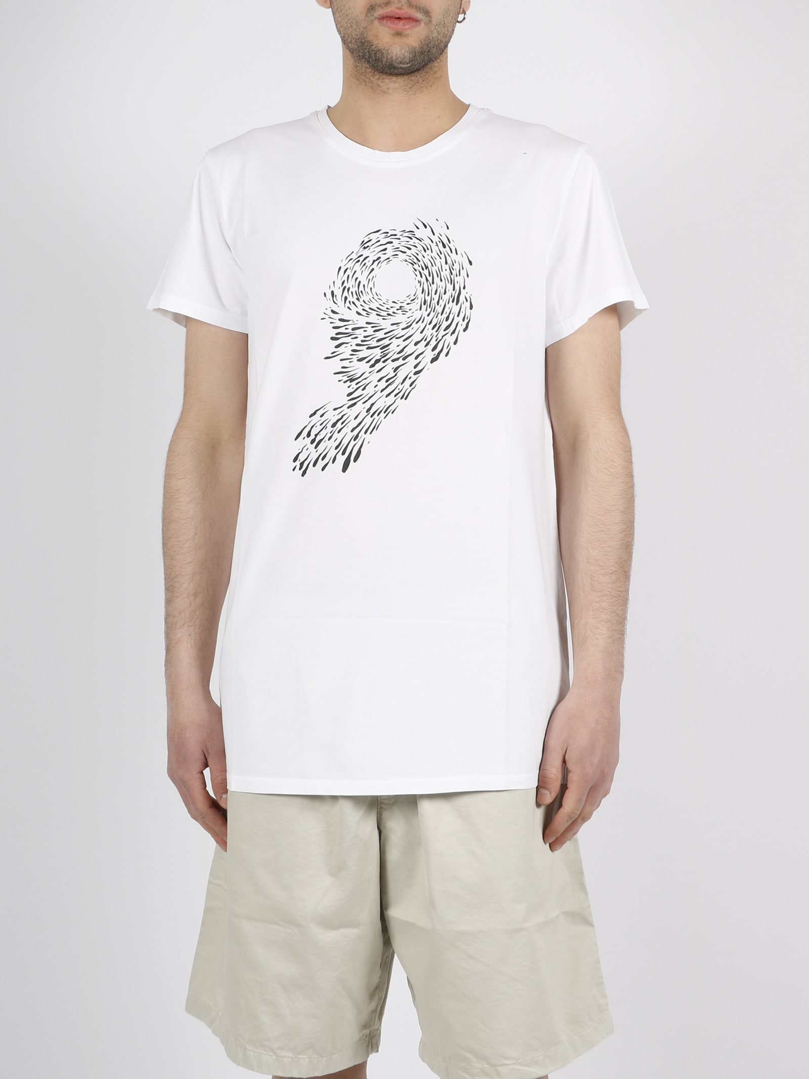 Shop 14 Bros Boo Print T-shirt In White