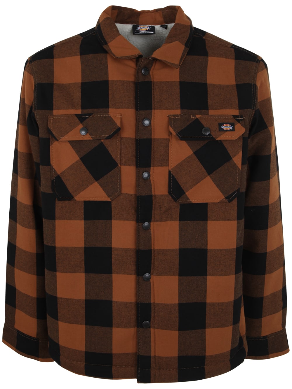Shop Dickies Lined Sacramento Shirt In Brown Duck