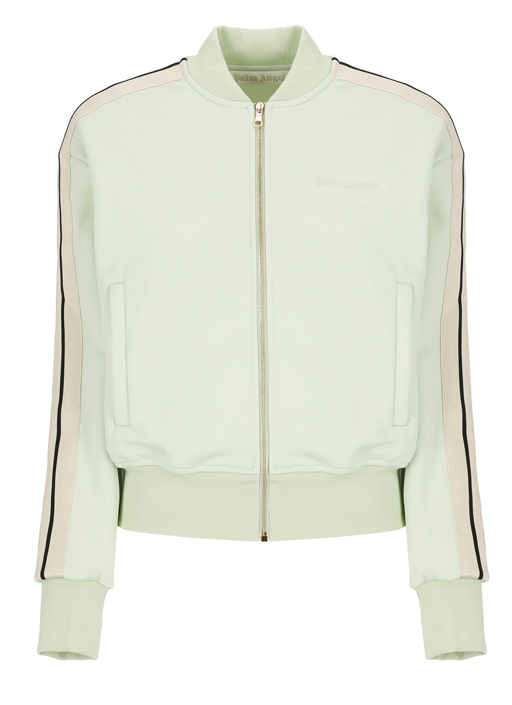 Shop Palm Angels Classic Logo Bomber Jacket In Green