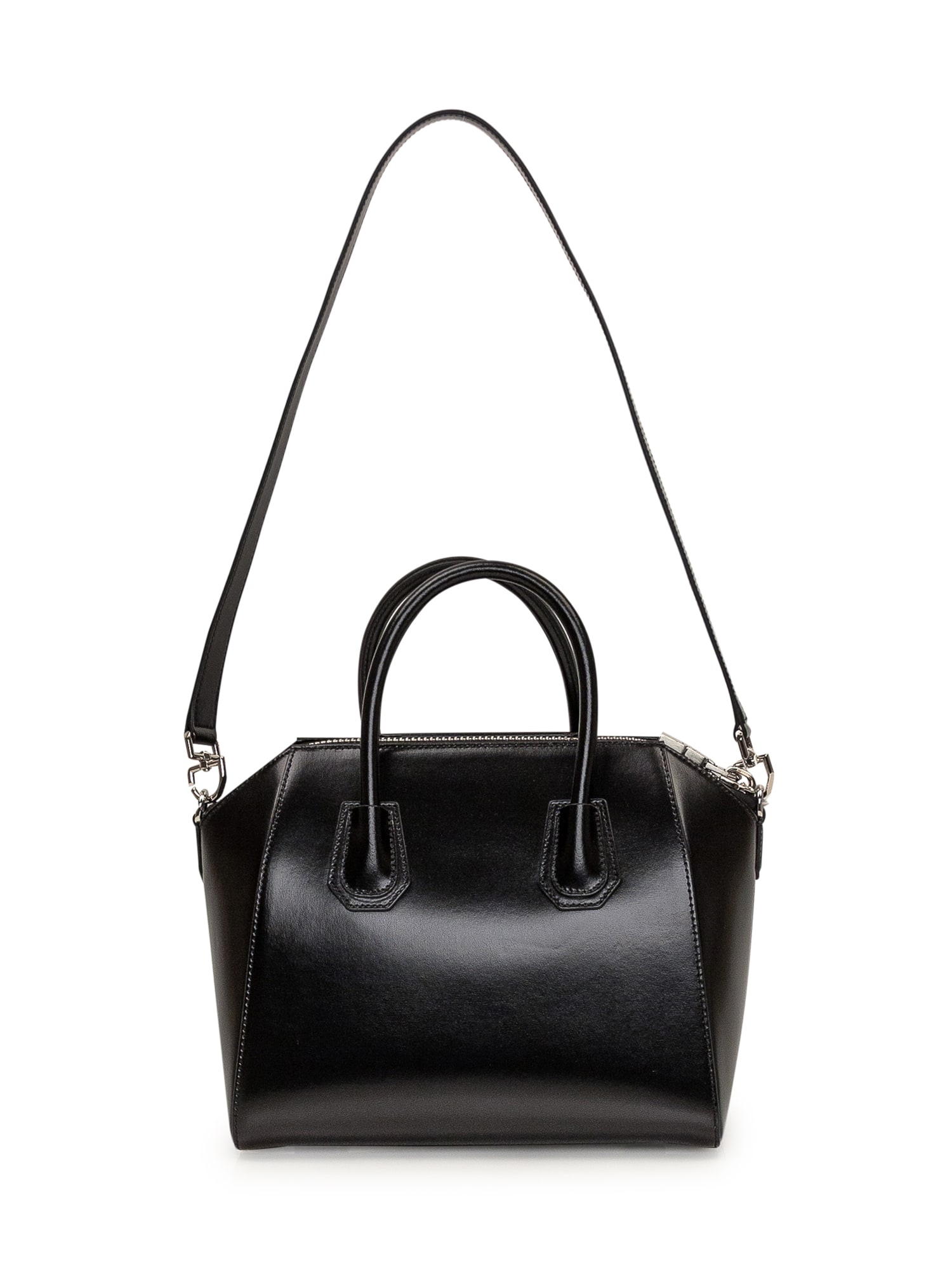 Shop Givenchy Antigona Small Bag In Black