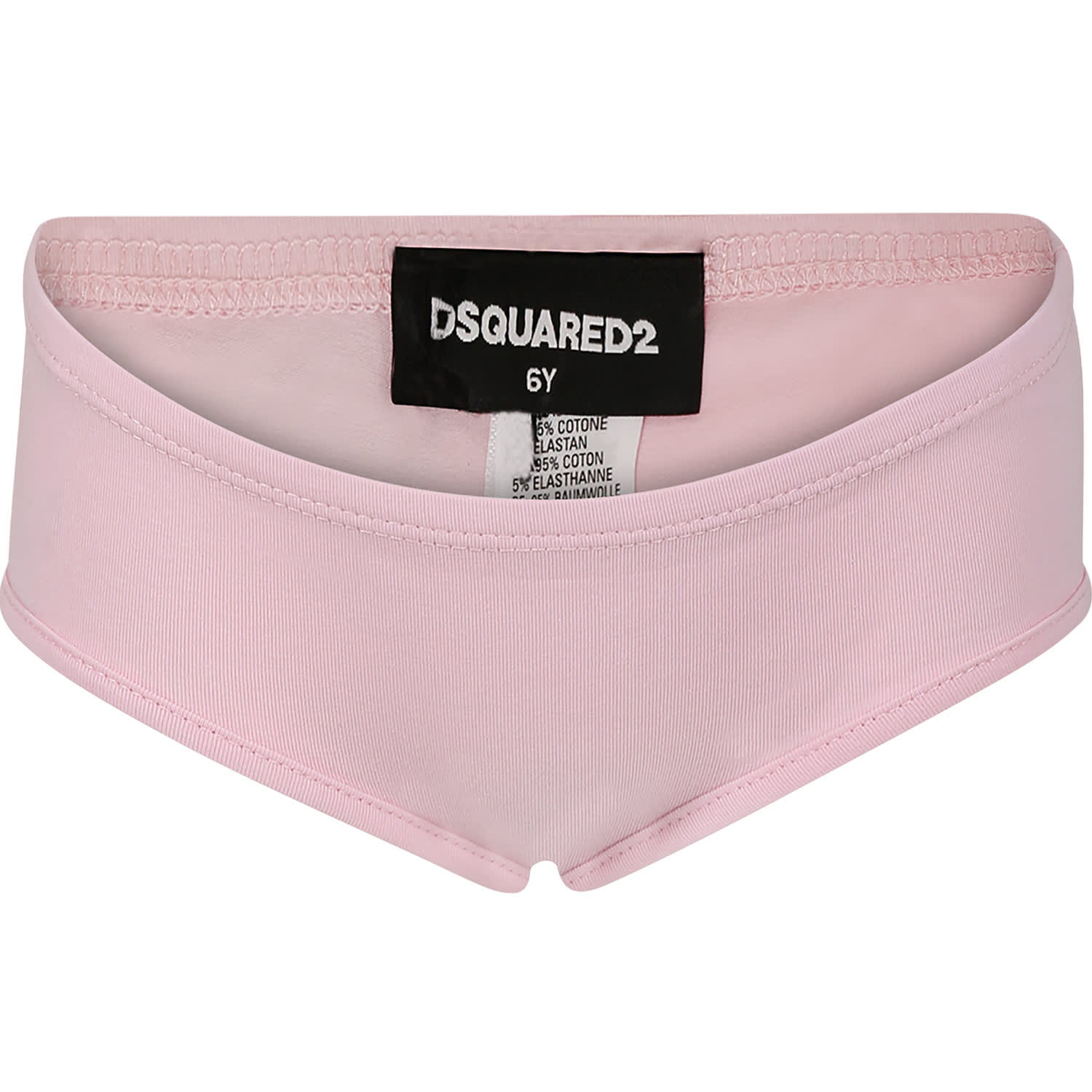 Dsquared2 Kids' Pink Briefs For Girl With Logo