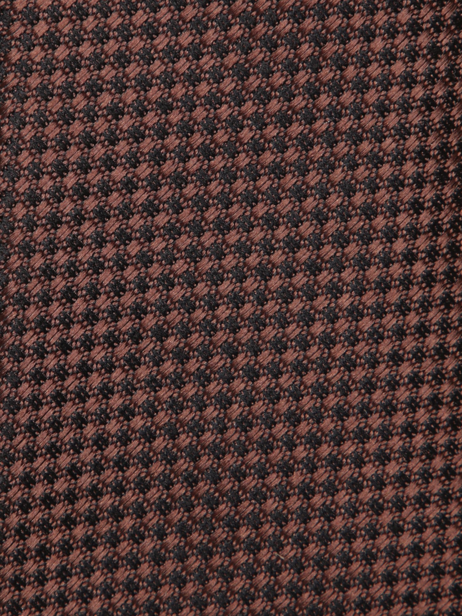 Tom Ford Brown Geometric Pattern Tie In Brown