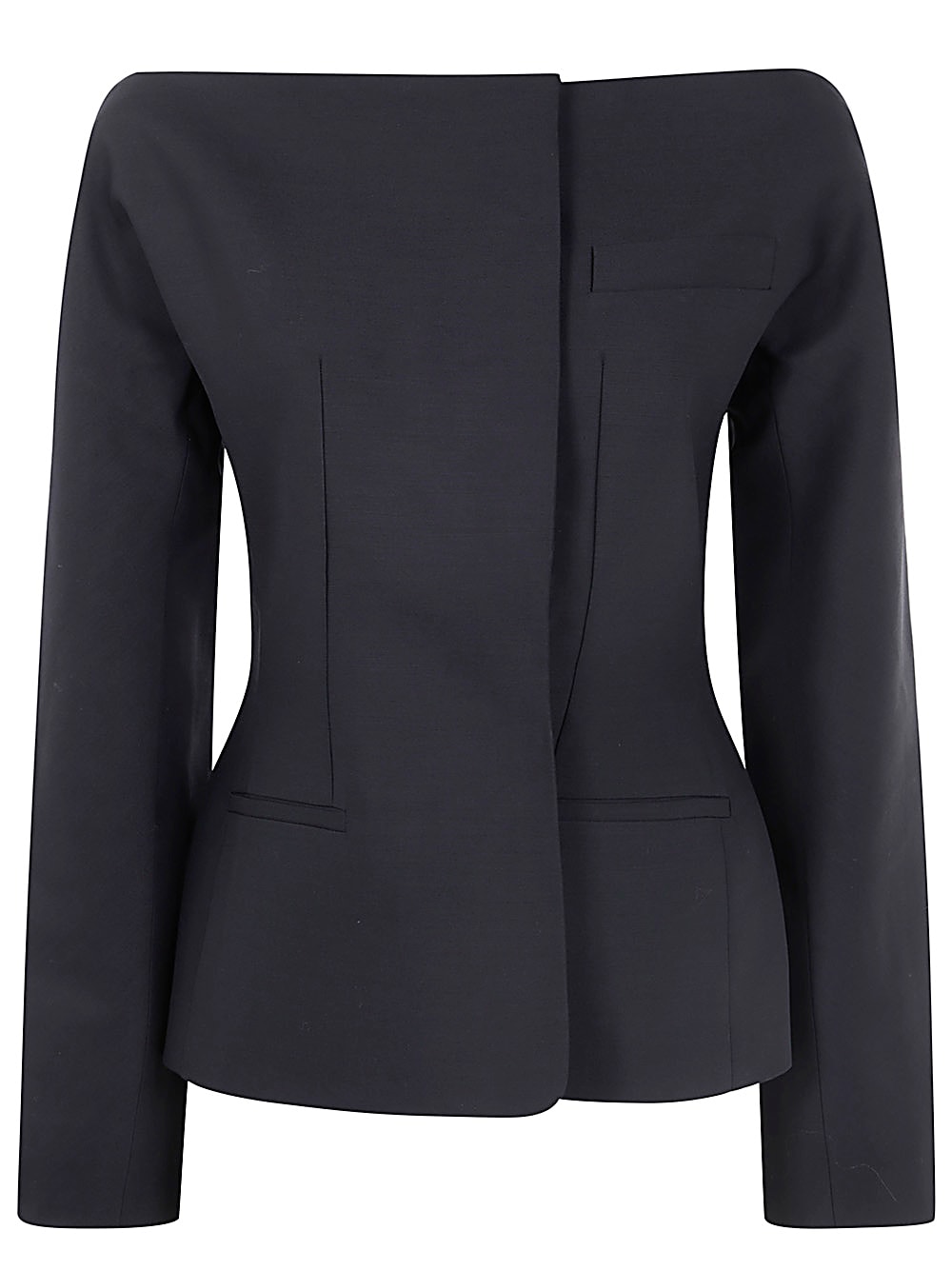 Shop Jacquemus La Veste Spalla Jacket In Black