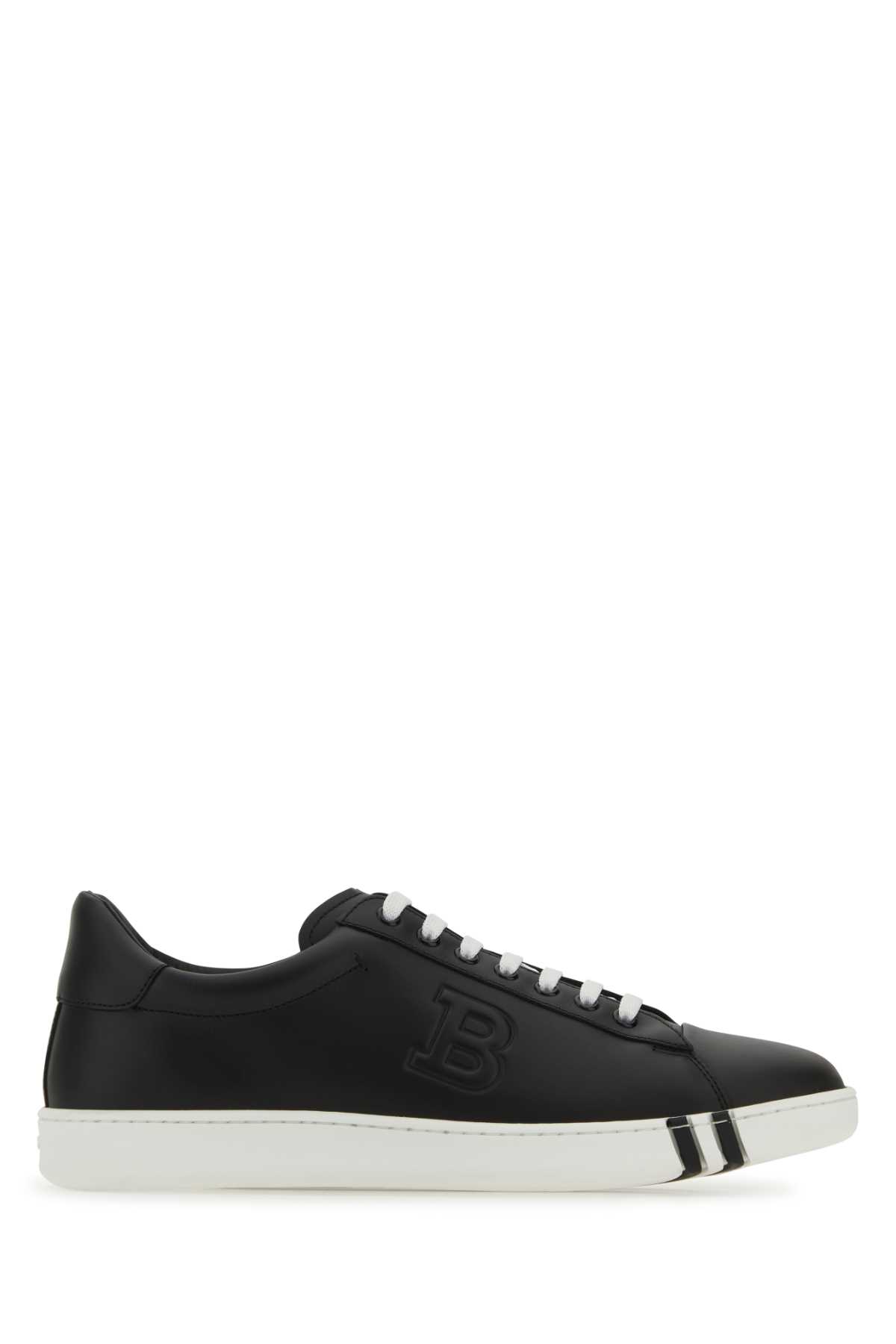 Black Leather Asher Sneakers