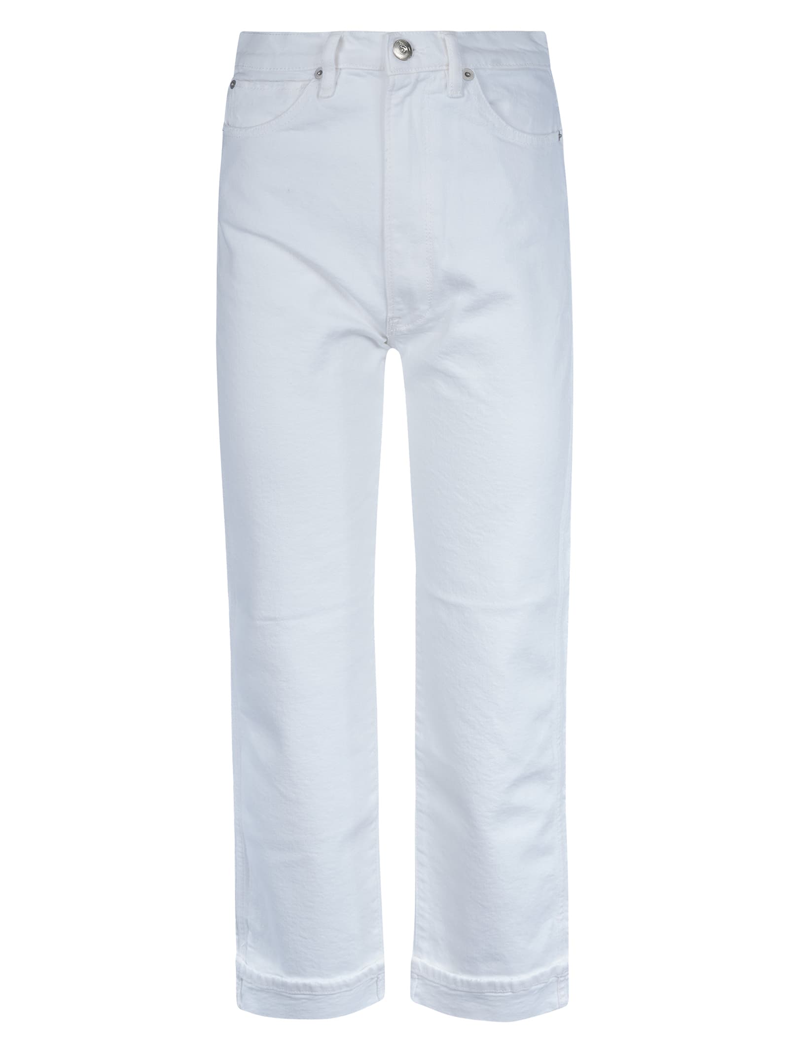 Shop 3x1 Buttoned Straight Jeans In Optic White