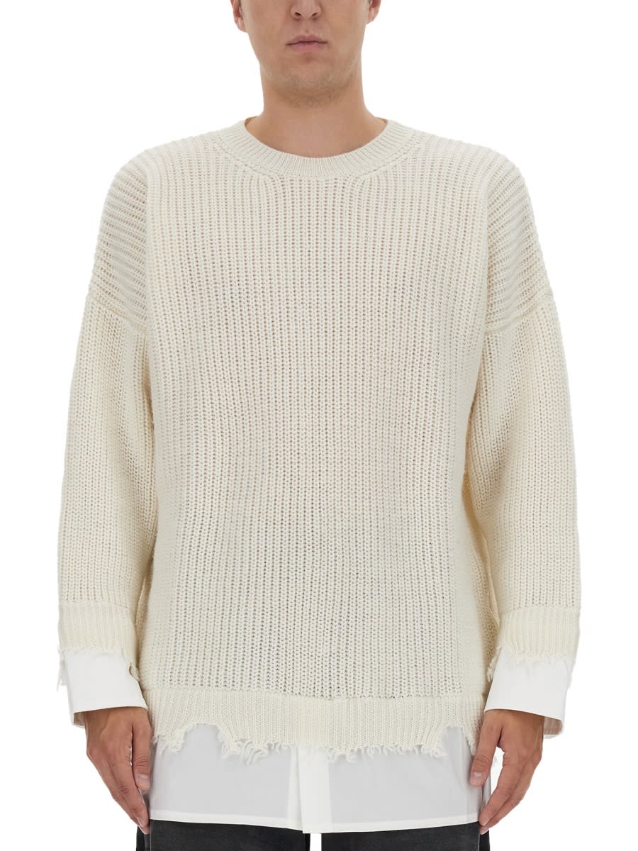 MM6 MAISON MARGIELA SHIRT BOTTOM SWEATER 