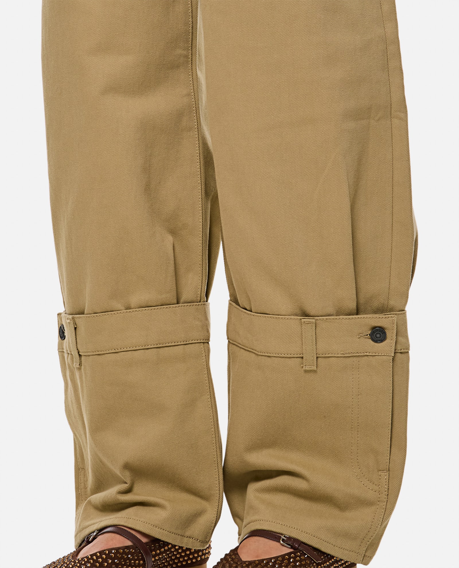 Shop Haikure Hurley Bull-ley Beige Cotton Pants