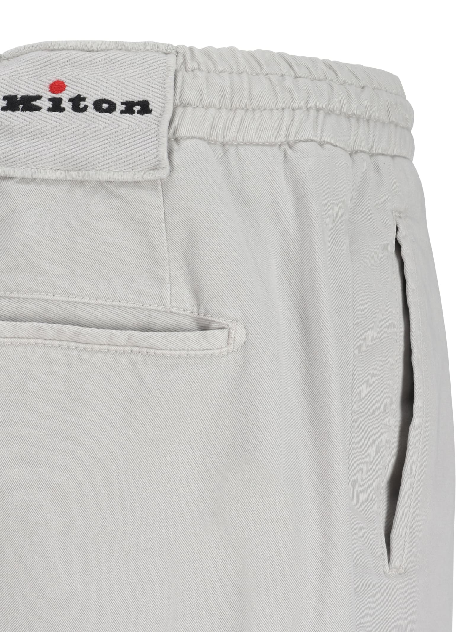 Shop Kiton Pants In Ice