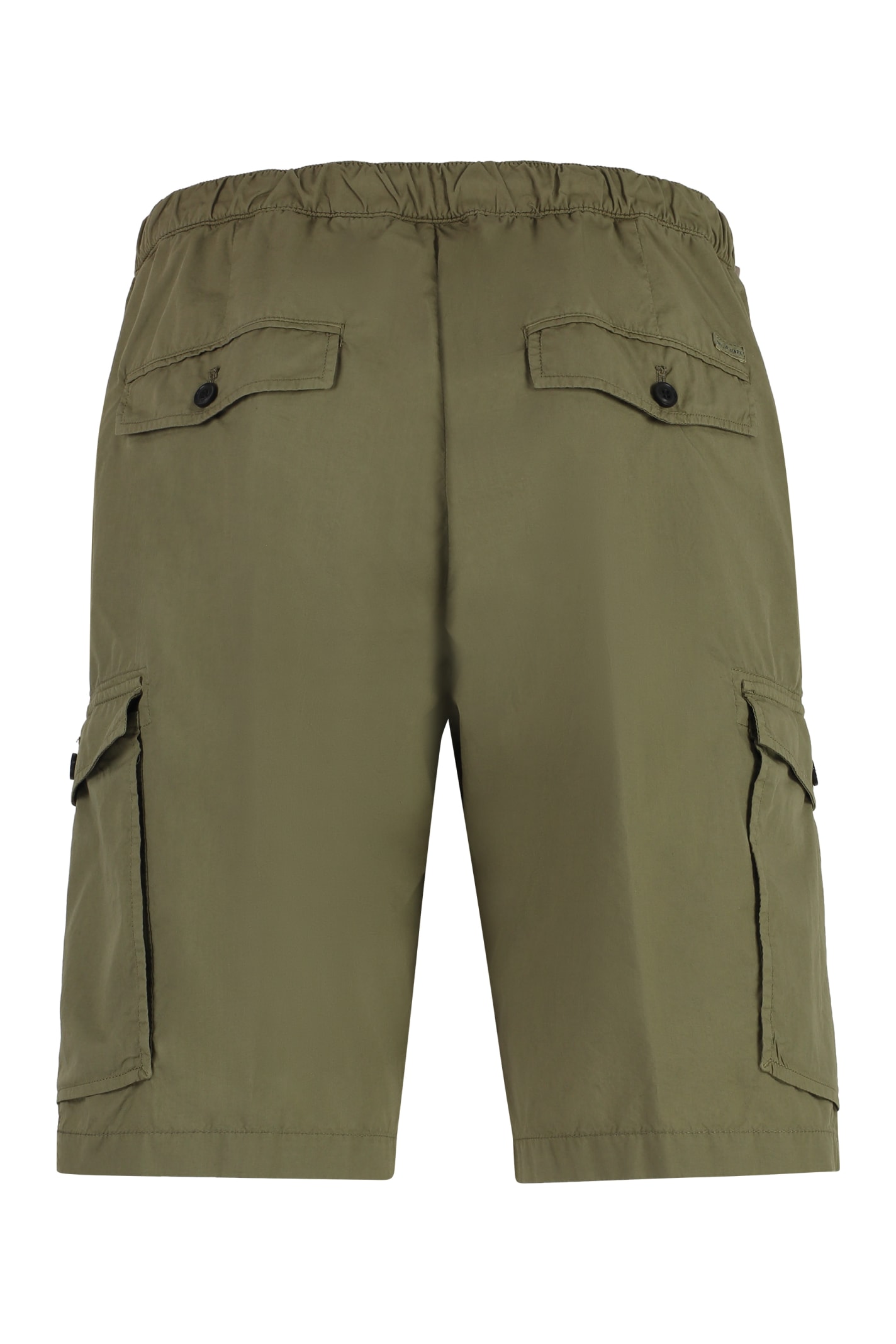 Shop Paul&amp;shark Cotton Bermuda Shorts In Green
