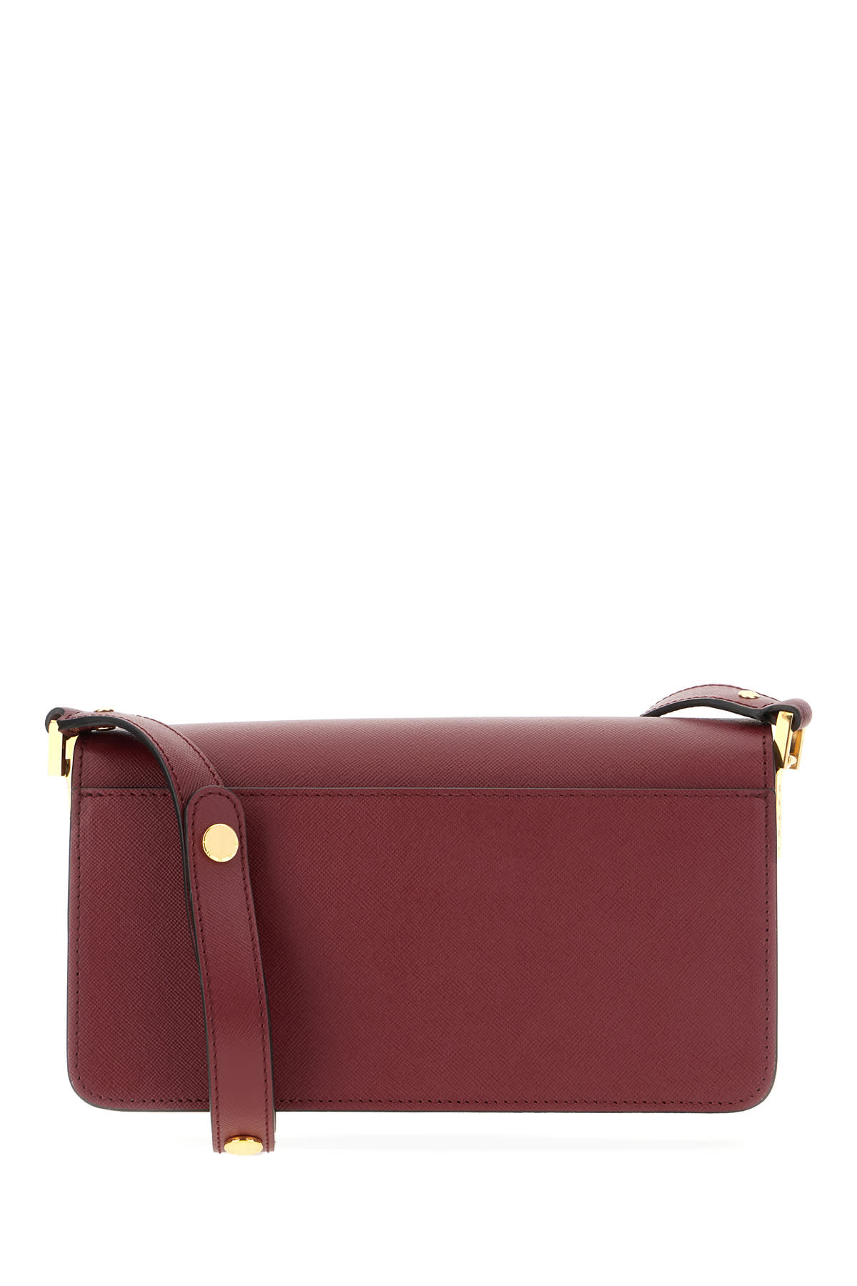 Shop Marni Grape Leather Shoulder Bag In Zr82n