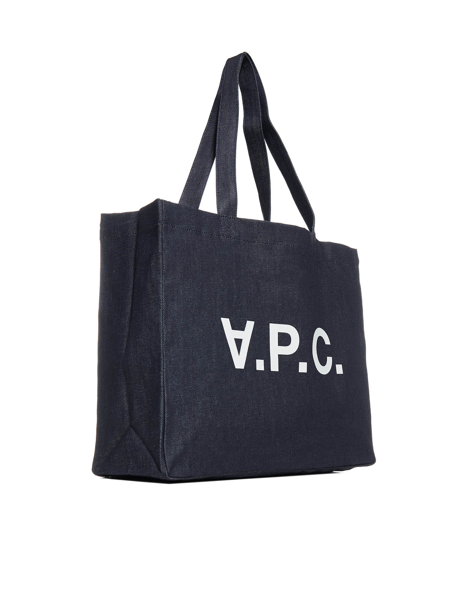 Apc A.p.c. Blue Denim Daniela Shopping Bag